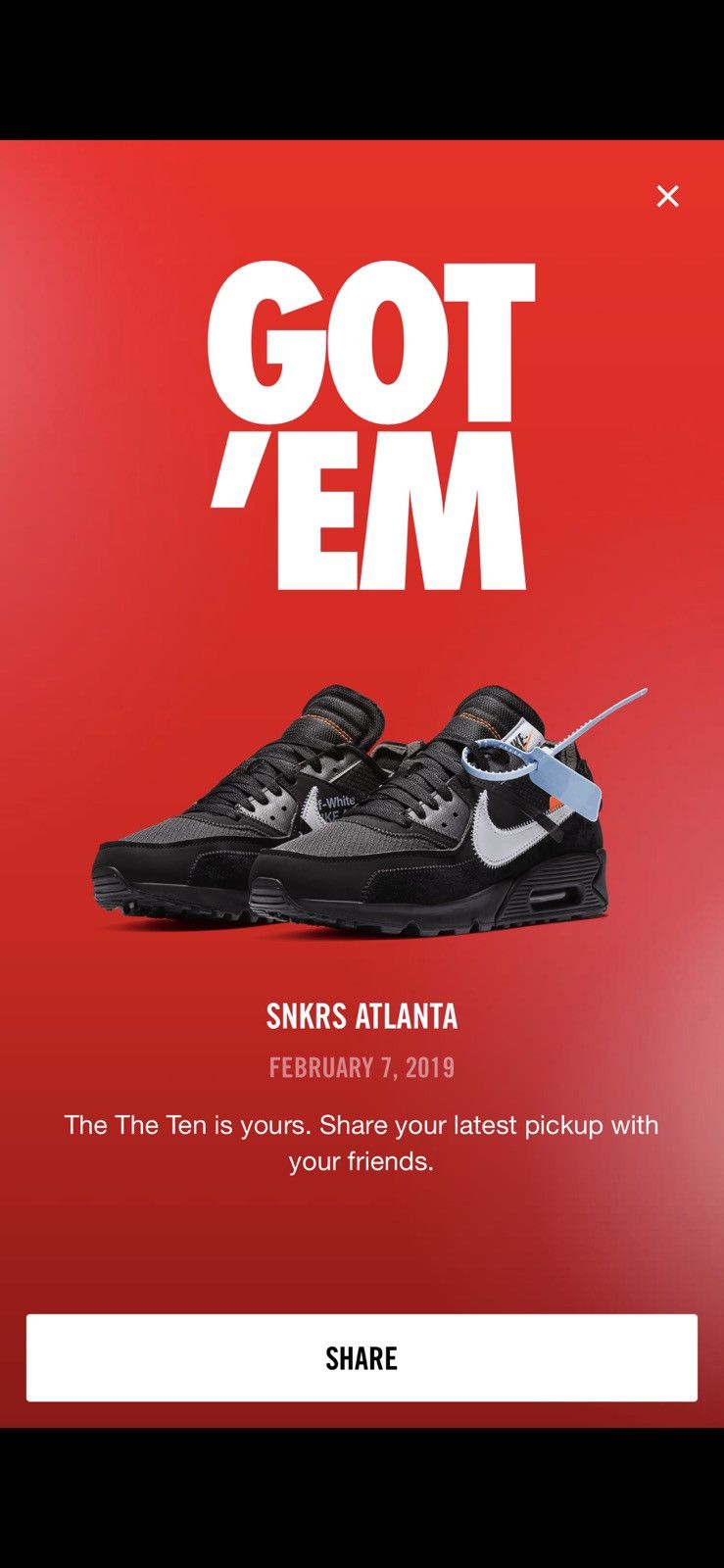 Nike × Off-White 2019 Off White x Nike Air Max 90 Black Size US 10 / EU 43 - 19 Thumbnail
