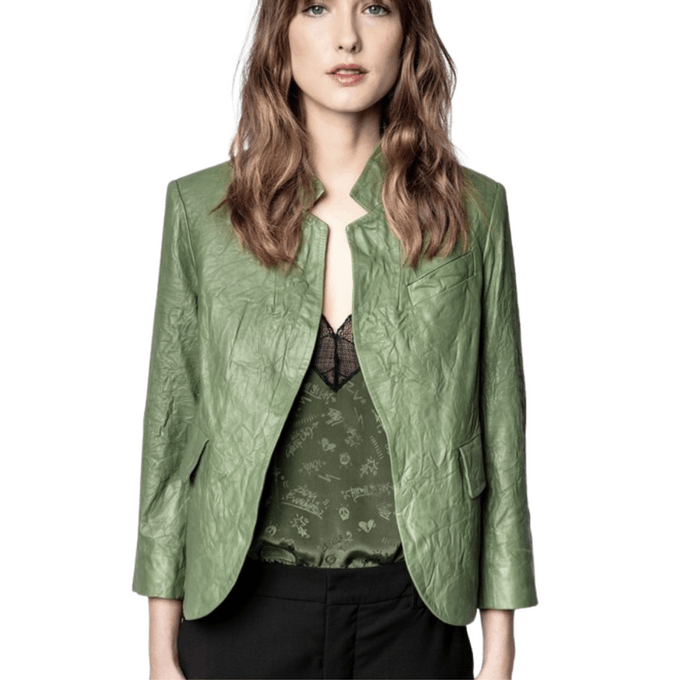 Zadig and on sale voltaire khaki jacket