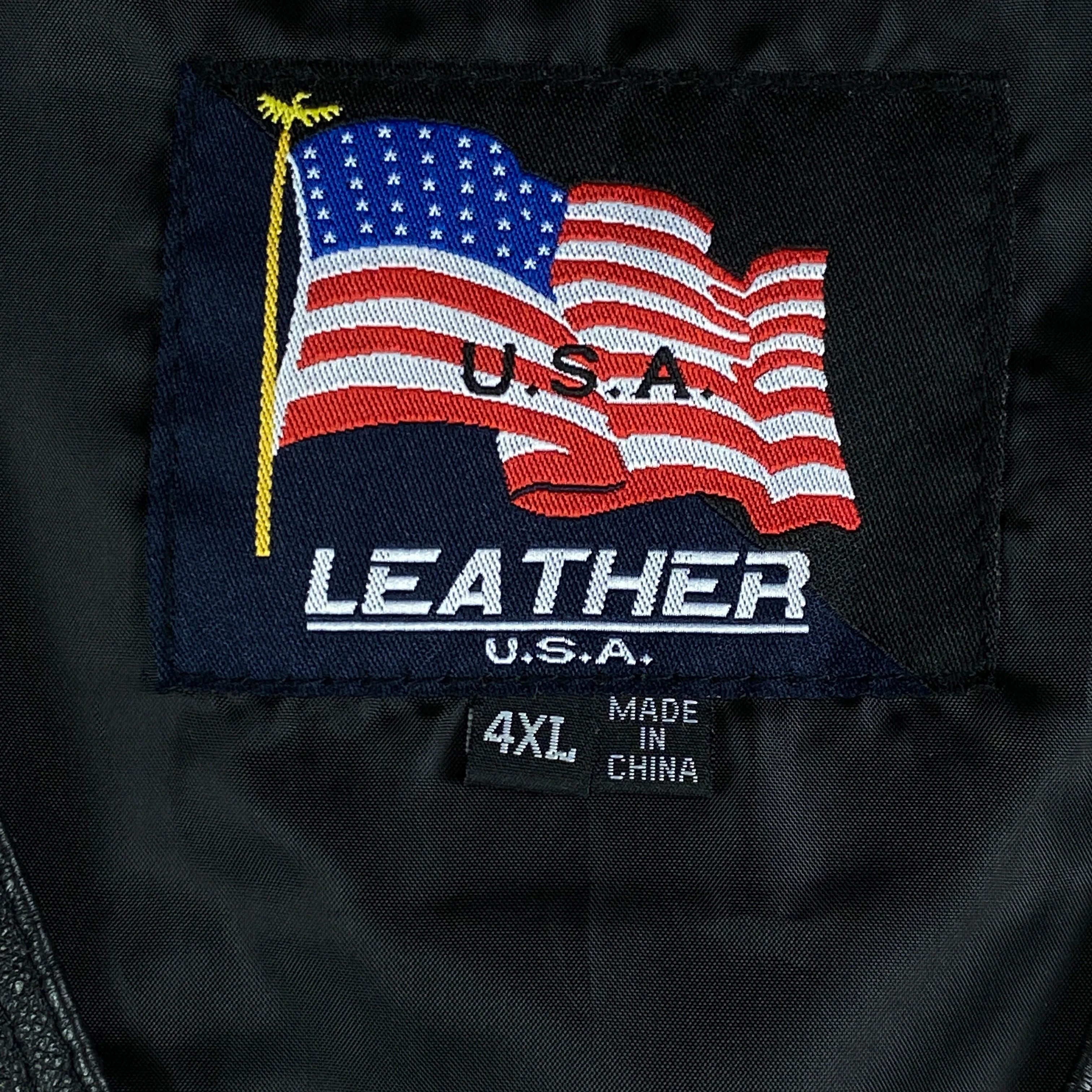 Other Men’s Racing Leather Vest Weistcoat Size 4XL Motorcycle Size US XXL / EU 58 / 5 - 4 Thumbnail