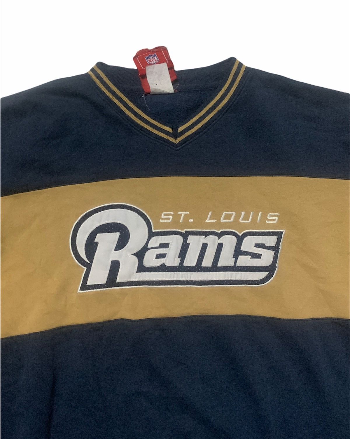 NFL VINTAGE LA RAMS ST LOUIS BIG EMBROIDERY LOGO NFL SWEATSHIRT Size US XXL / EU 58 / 5 - 3 Thumbnail