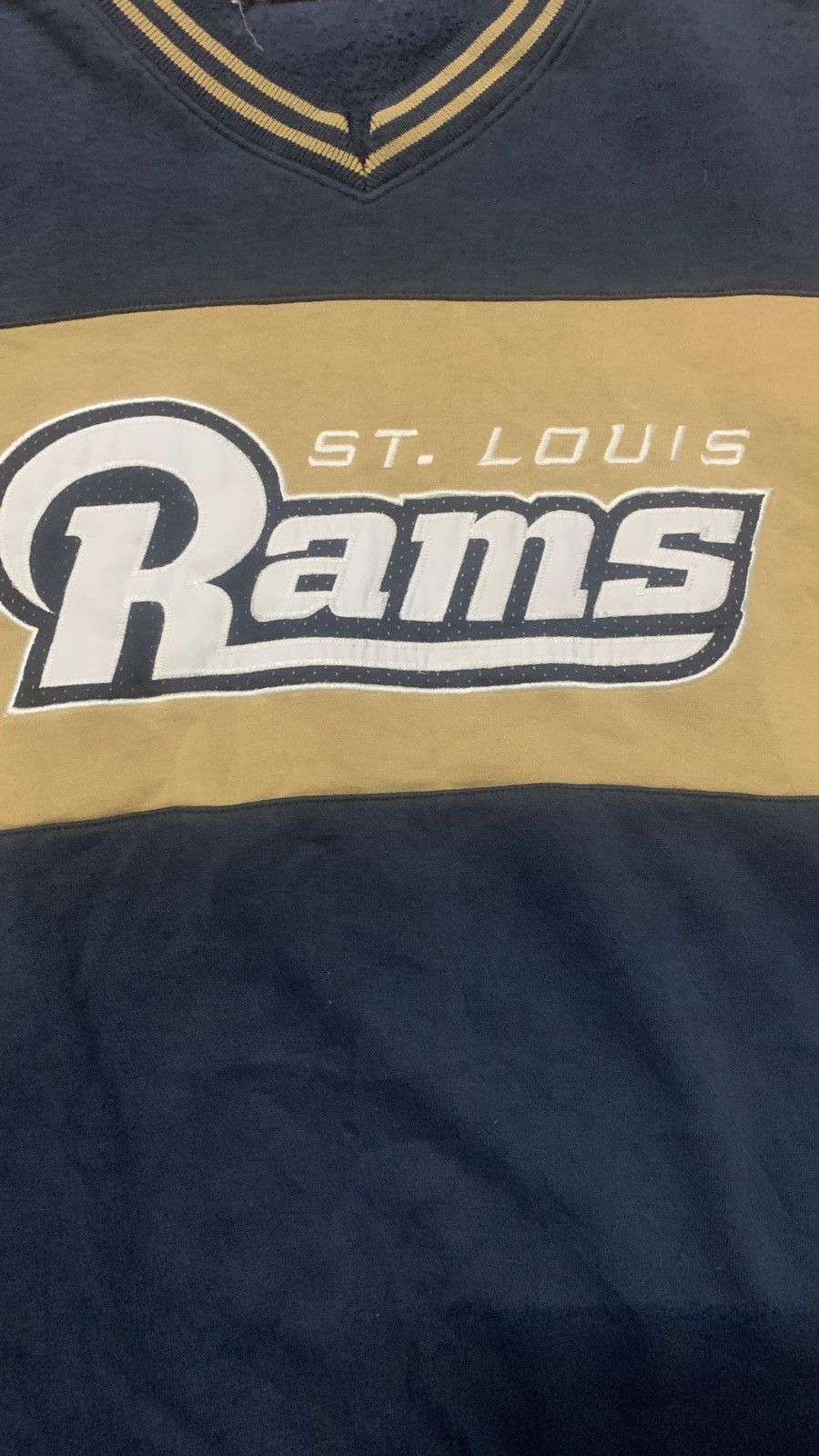 NFL VINTAGE LA RAMS ST LOUIS BIG EMBROIDERY LOGO NFL SWEATSHIRT Size US XXL / EU 58 / 5 - 9 Thumbnail