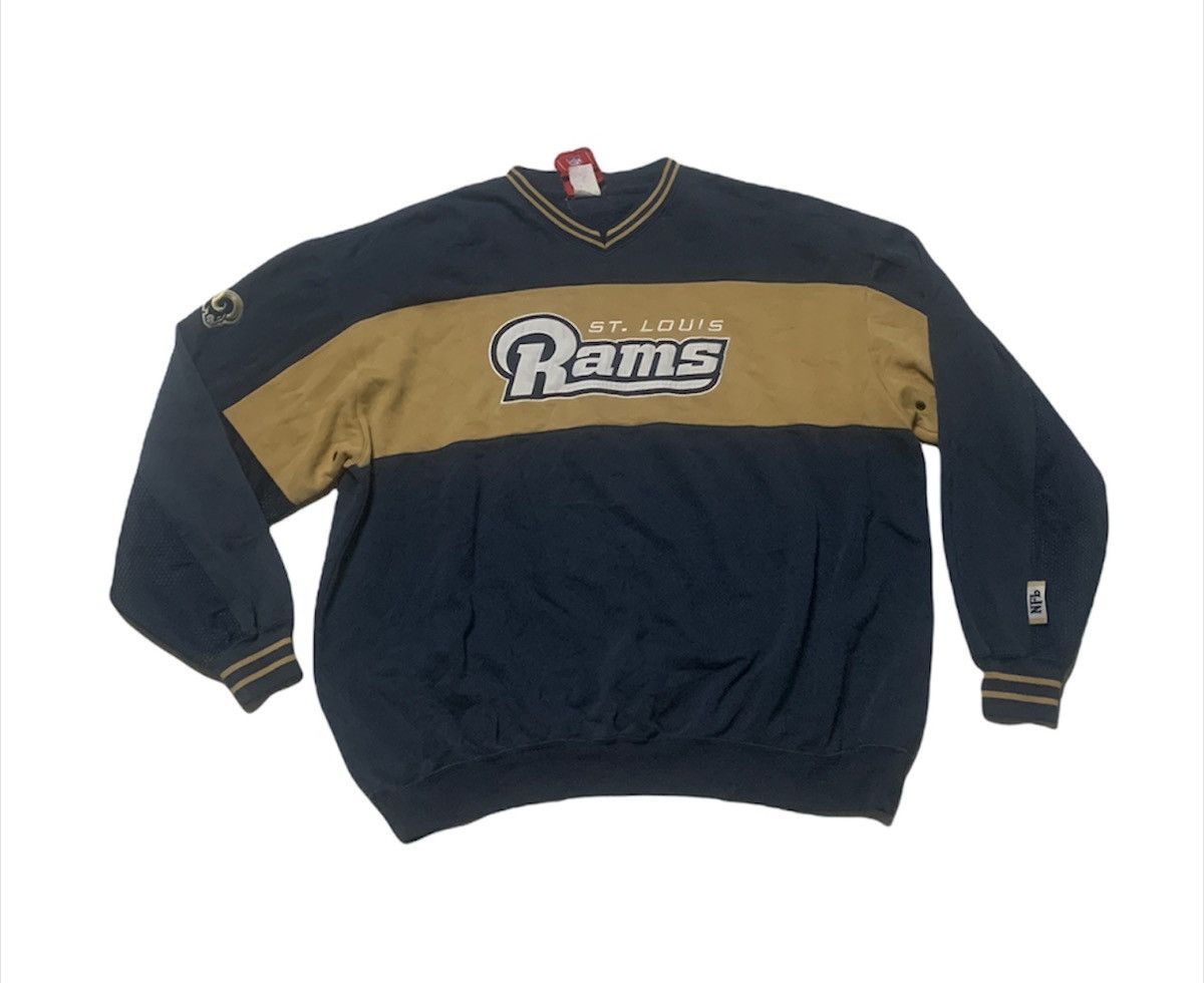 NFL VINTAGE LA RAMS ST LOUIS BIG EMBROIDERY LOGO NFL SWEATSHIRT Size US XXL / EU 58 / 5 - 1 Thumbnail