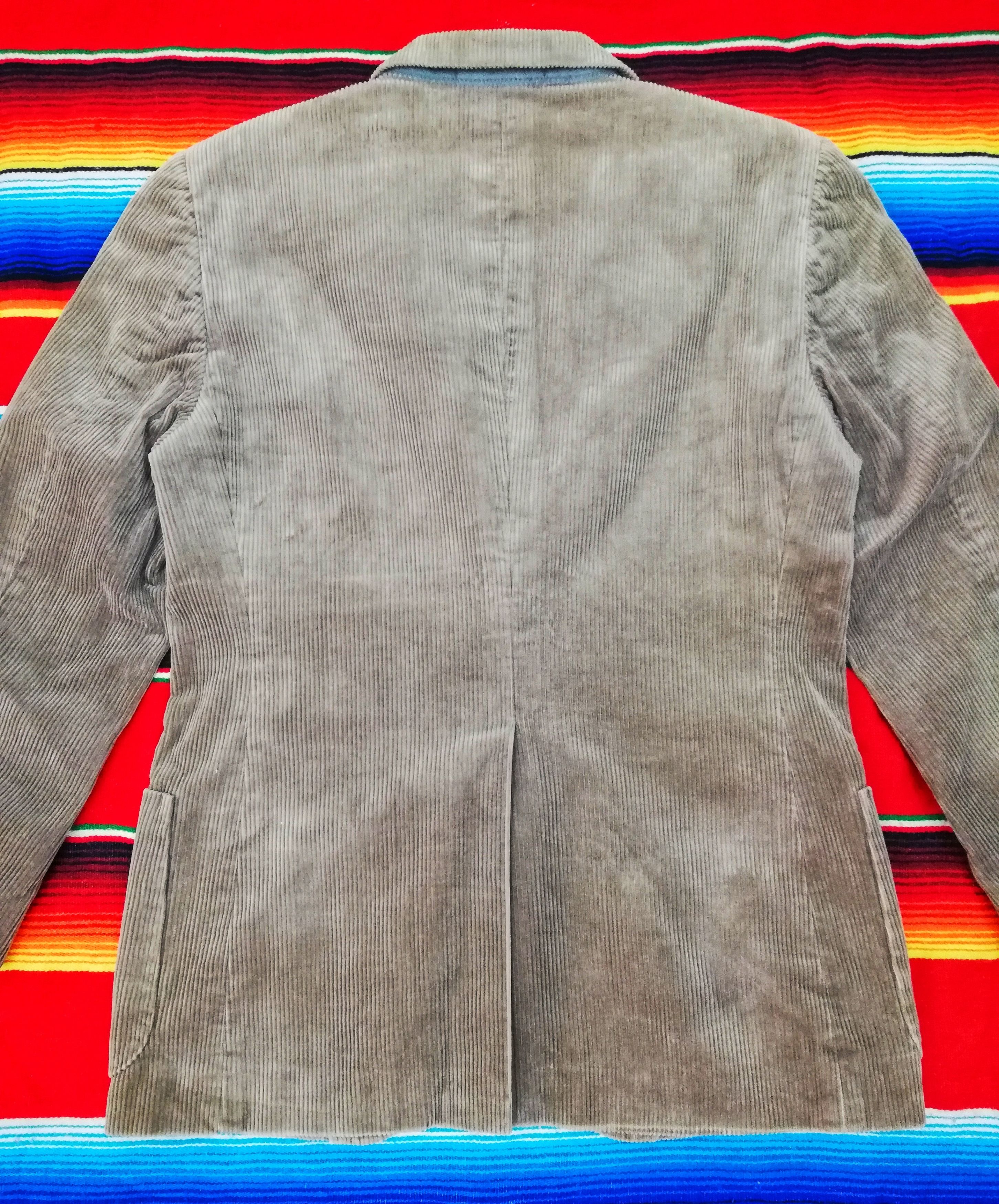 Calvin Klein 🔥DOPE!! NA 2001 Calvin Klein Corduroy Beige Blazers Jacket Size US S / EU 44-46 / 1 - 10 Thumbnail
