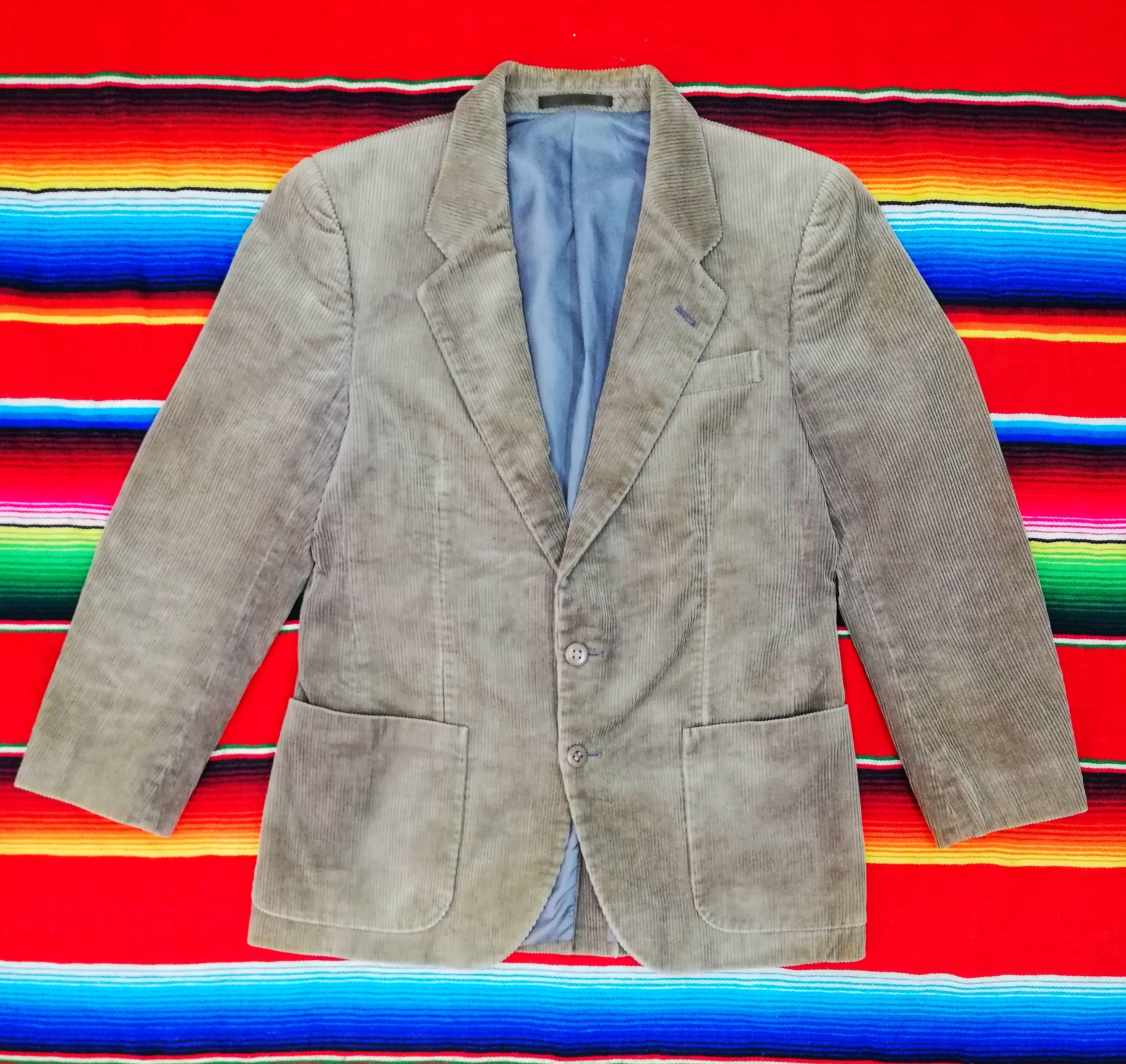 Calvin Klein 🔥DOPE!! NA 2001 Calvin Klein Corduroy Beige Blazers Jacket Size US S / EU 44-46 / 1 - 1 Thumbnail