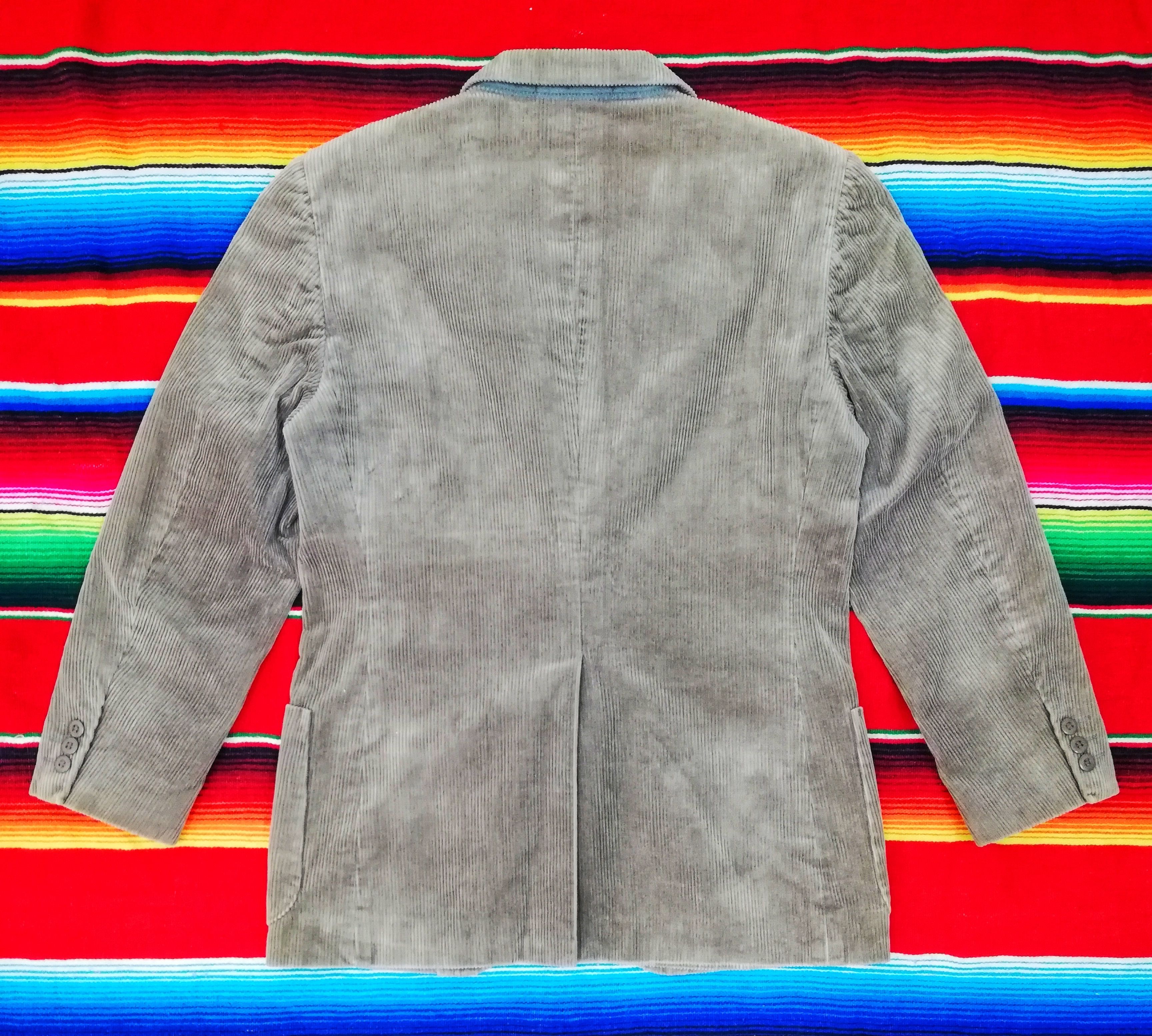 Calvin Klein 🔥DOPE!! NA 2001 Calvin Klein Corduroy Beige Blazers Jacket Size US S / EU 44-46 / 1 - 9 Thumbnail