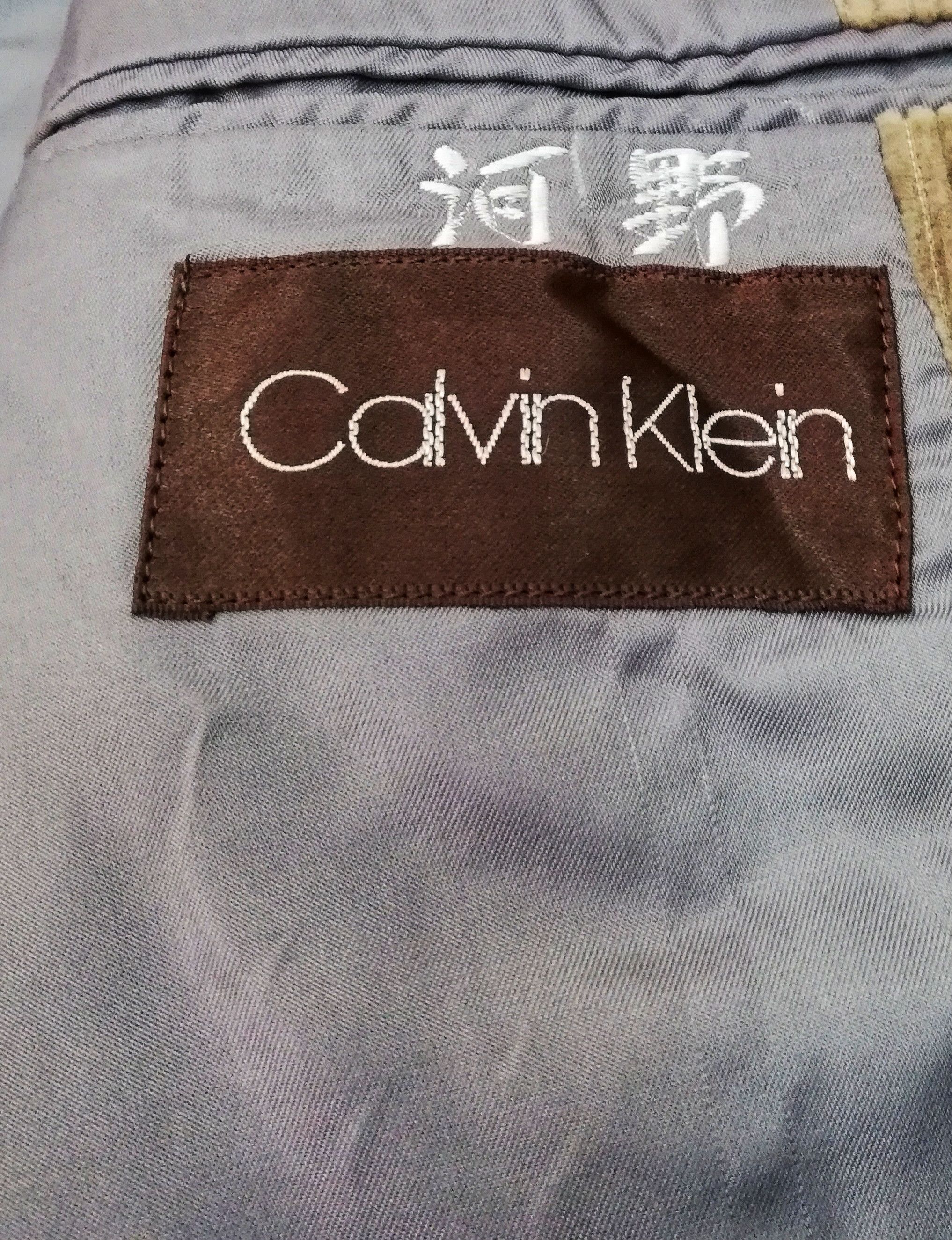 Calvin Klein 🔥DOPE!! NA 2001 Calvin Klein Corduroy Beige Blazers Jacket Size US S / EU 44-46 / 1 - 5 Thumbnail