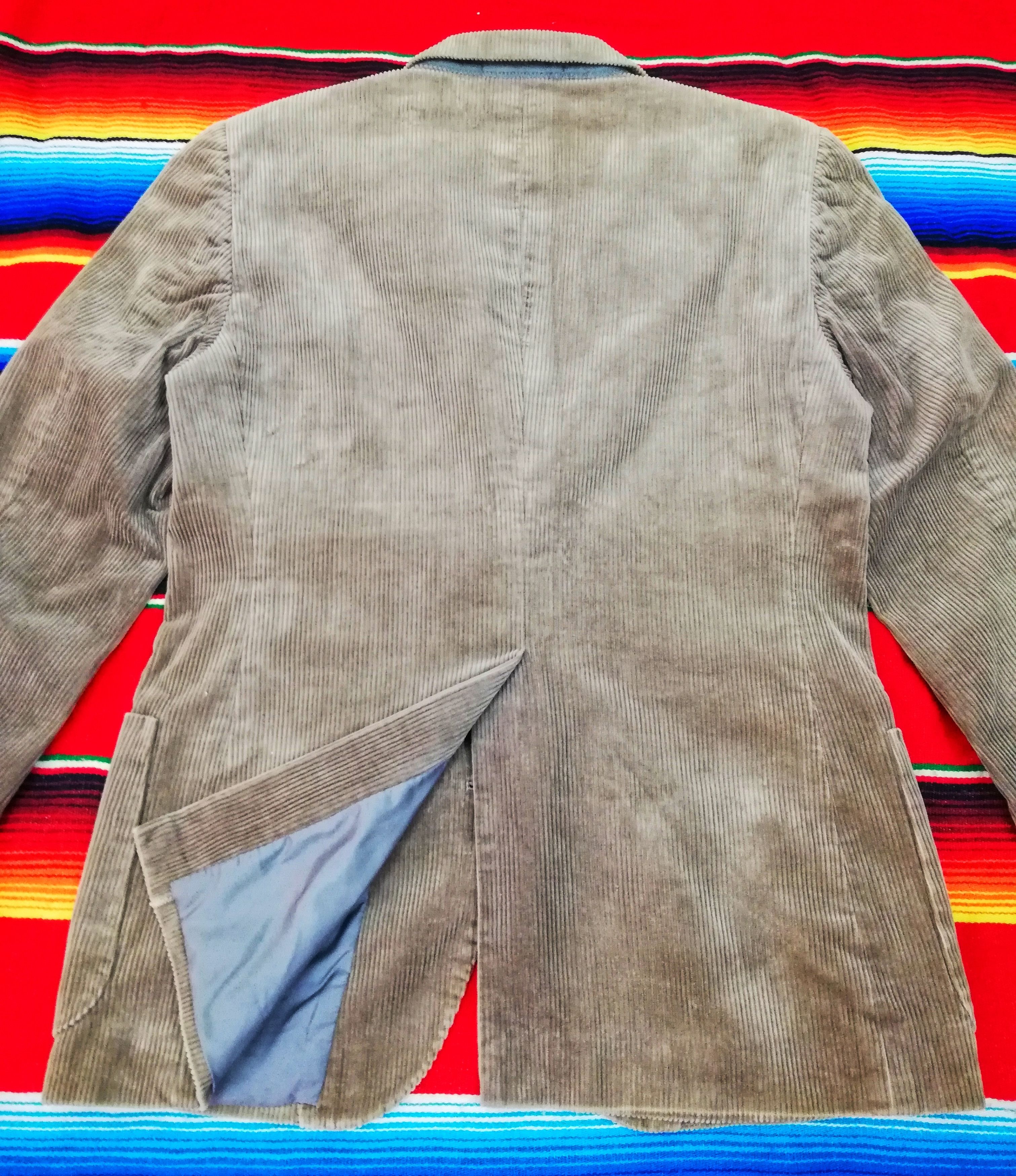 Calvin Klein 🔥DOPE!! NA 2001 Calvin Klein Corduroy Beige Blazers Jacket Size US S / EU 44-46 / 1 - 11 Thumbnail