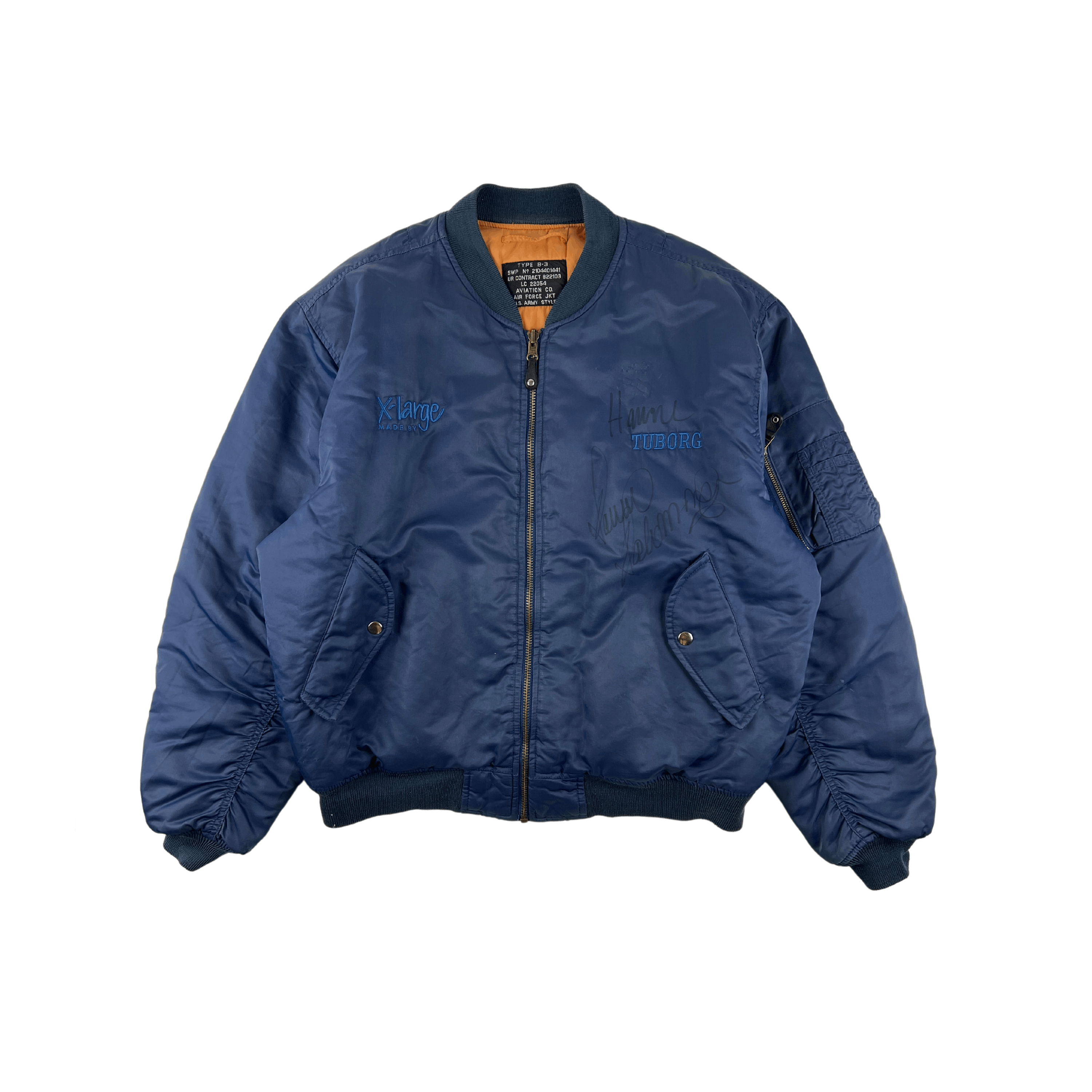 Sanne Salomonsen 1994 Signed Crew Bomber Jacket
