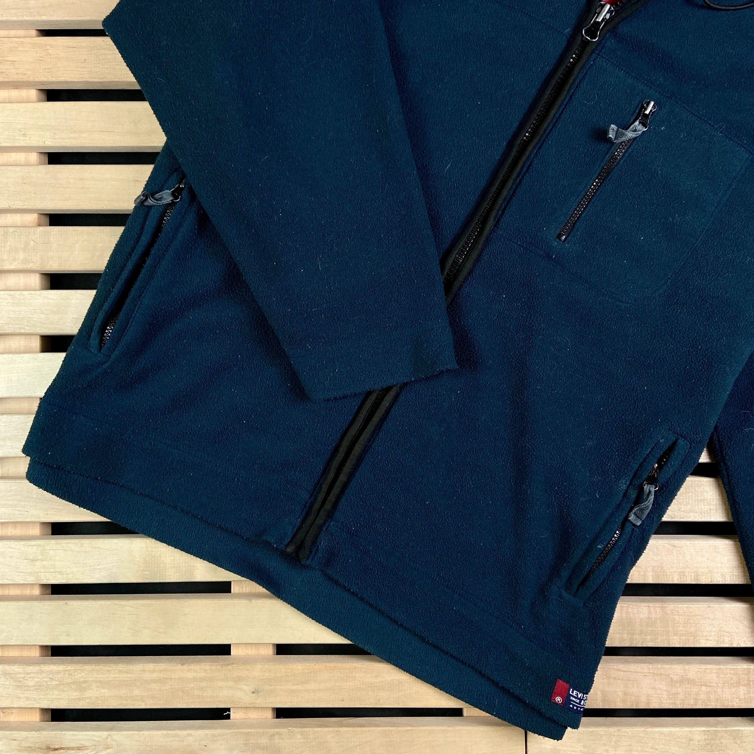 Levi's Mens Fleece Jacket Hooded Levis Size L Size US L / EU 52-54 / 3 - 3 Thumbnail