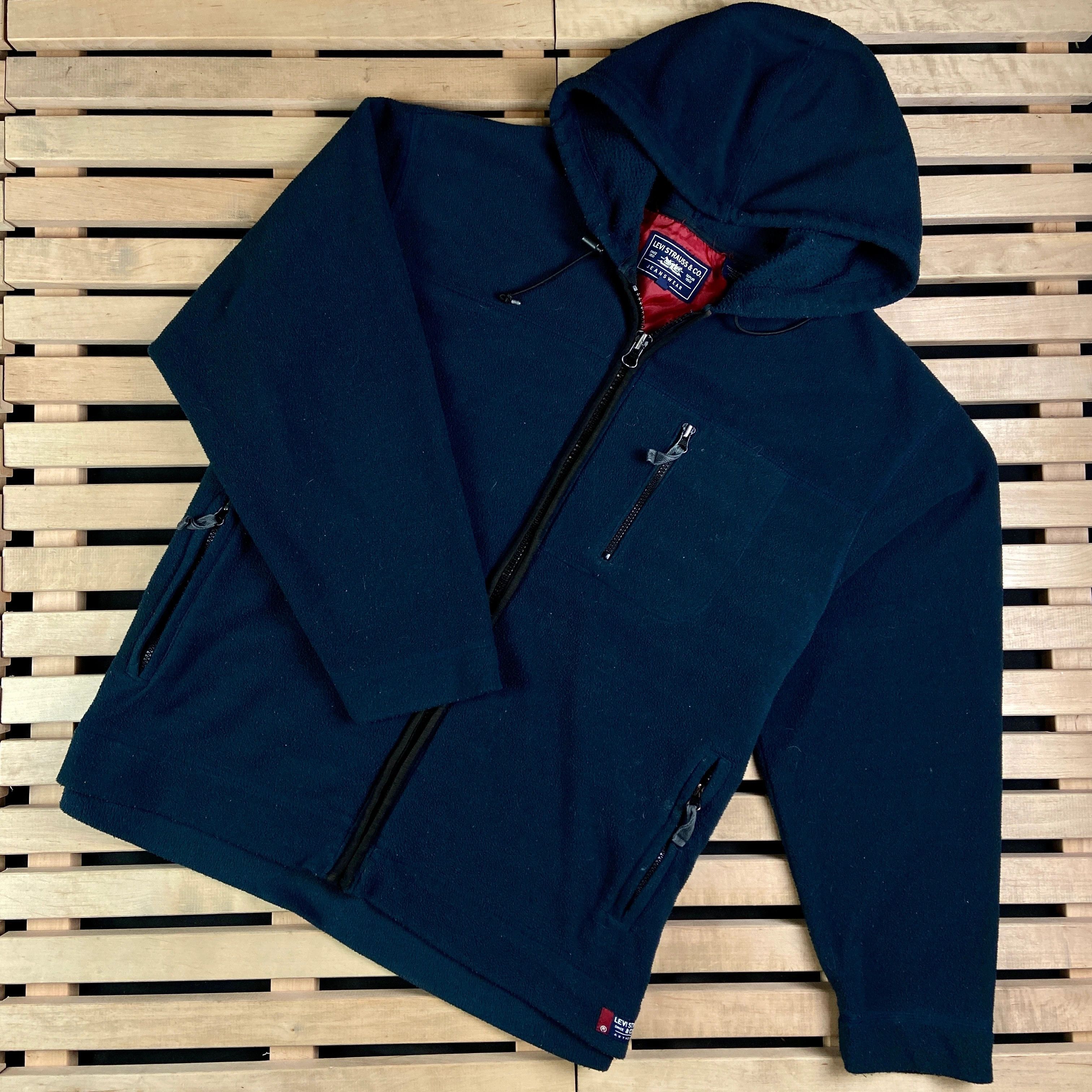 Levi's Mens Fleece Jacket Hooded Levis Size L Size US L / EU 52-54 / 3 - 1 Thumbnail
