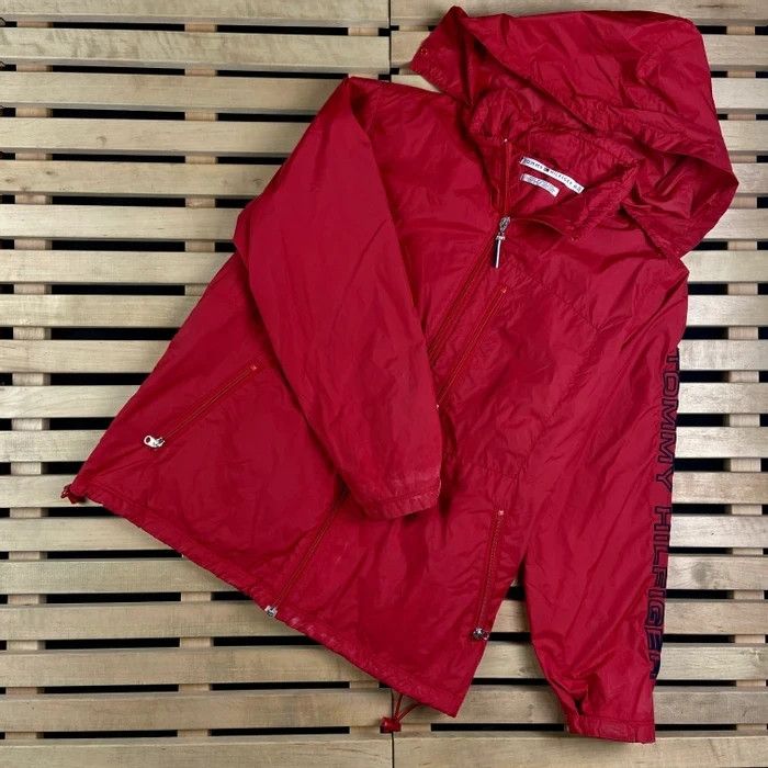 Tommy Hilfiger × Vintage Mens Hooded Jacket Tommy Hilfiger Vintage Red Size XL Size US XL / EU 56 / 4 - 1 Thumbnail