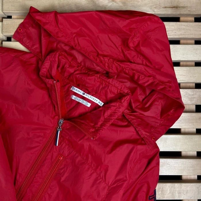 Tommy Hilfiger × Vintage Mens Hooded Jacket Tommy Hilfiger Vintage Red Size XL Size US XL / EU 56 / 4 - 2 Thumbnail