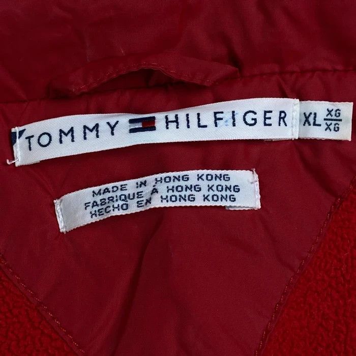 Tommy Hilfiger × Vintage Mens Hooded Jacket Tommy Hilfiger Vintage Red Size XL Size US XL / EU 56 / 4 - 11 Thumbnail