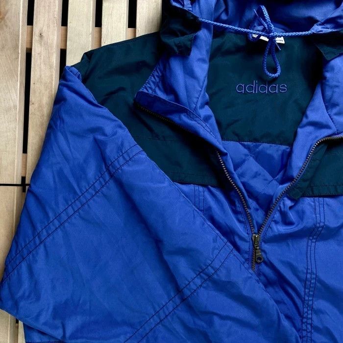 Adidas × Vintage Mens Hooded Jacket Parka Adidas Originals Vintage Size XL Size US XL / EU 56 / 4 - 3 Thumbnail