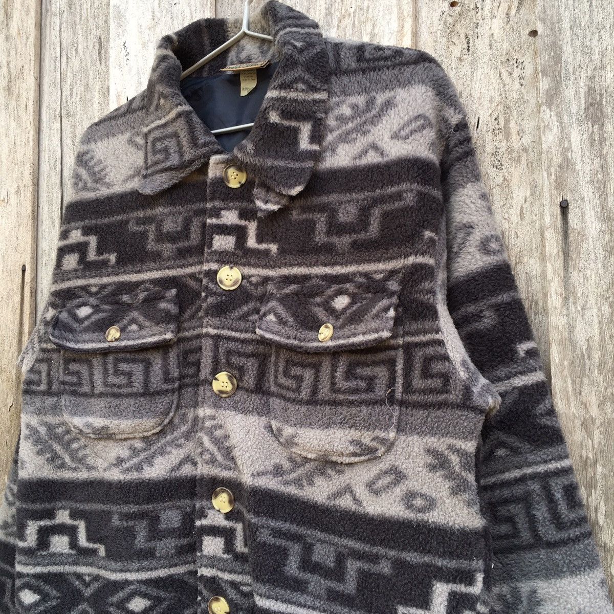 Japanese Brand × Vintage Vintage Mountain Fleece Button Up Fleece Jacket Size US M / EU 48-50 / 2 - 3 Thumbnail