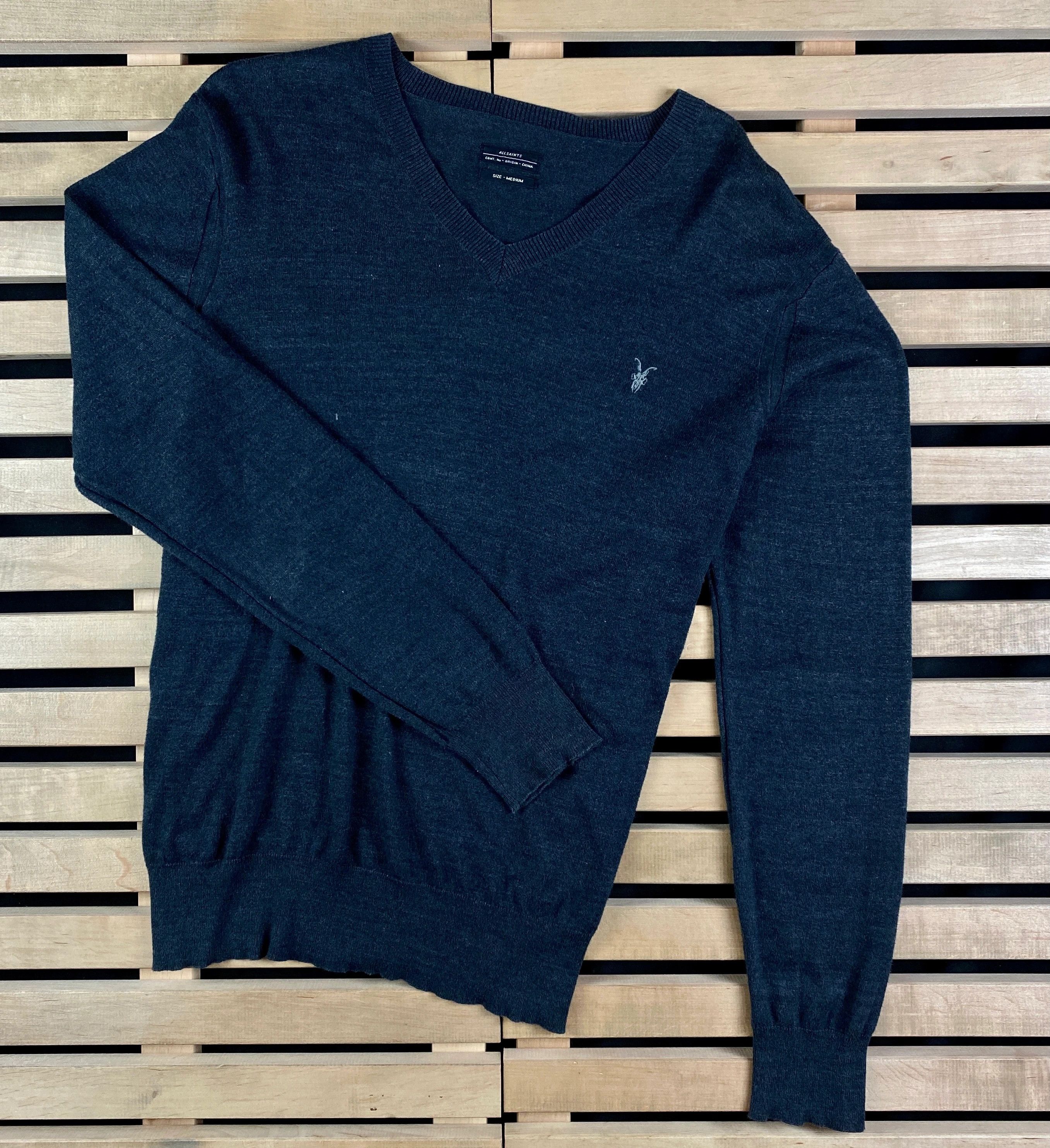 Allsaints Mens Jumper Allsaints Size M V Neck Size US M / EU 48-50 / 2 - 1 Thumbnail