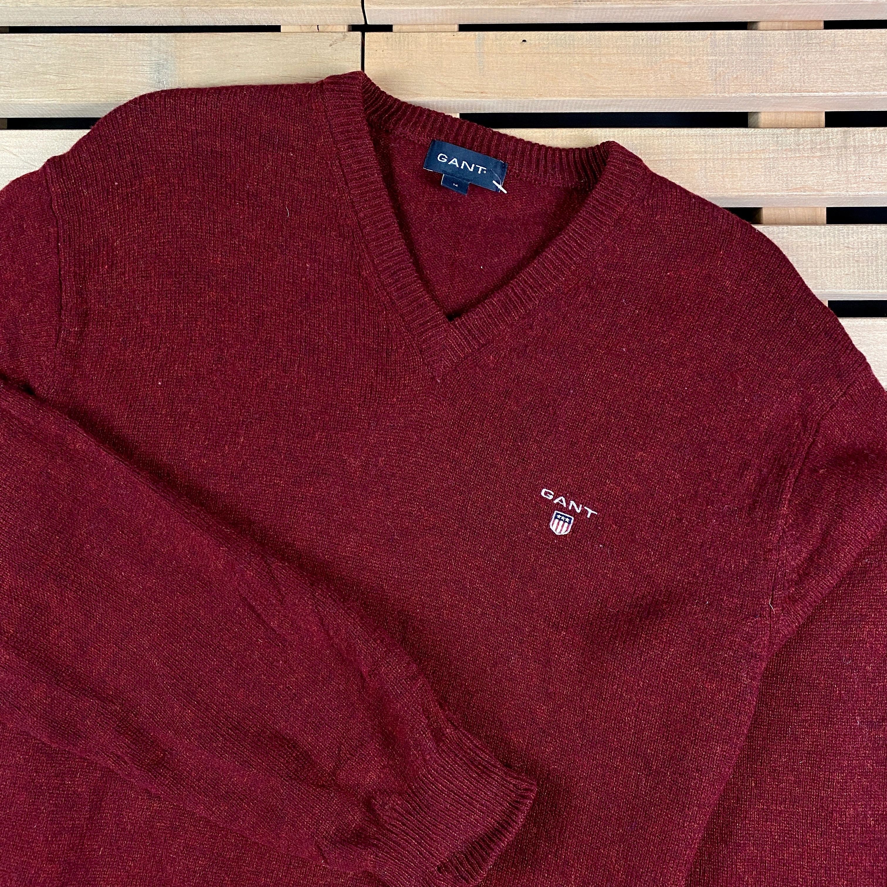 Gant Mens Jumper Gant V Neck Size M Size US M / EU 48-50 / 2 - 2 Thumbnail