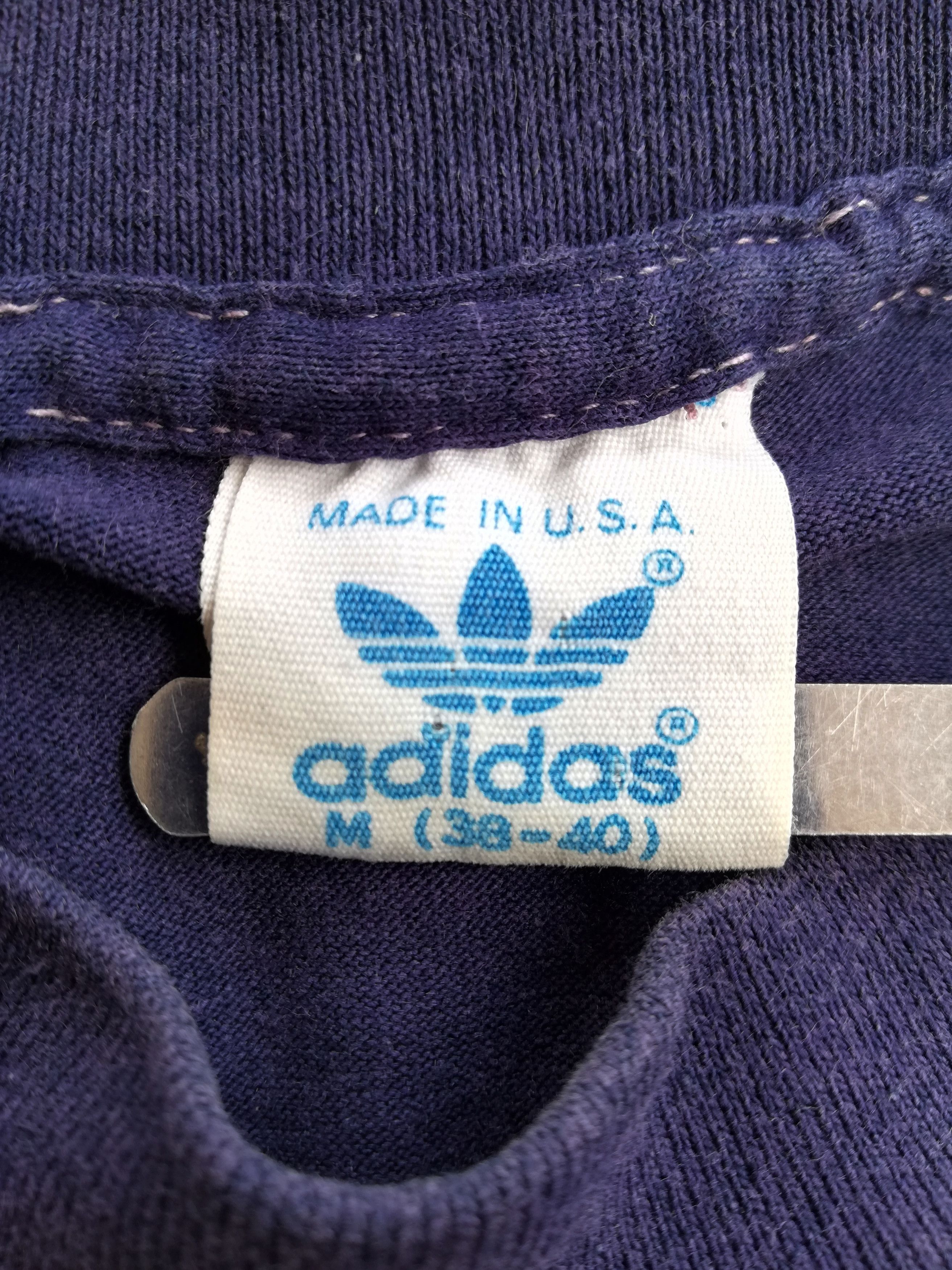 Adidas 🔥Vintage 70's - 80's Adidas Big Logo Short Sleeve T-Shirts Size US XS / EU 42 / 0 - 4 Thumbnail
