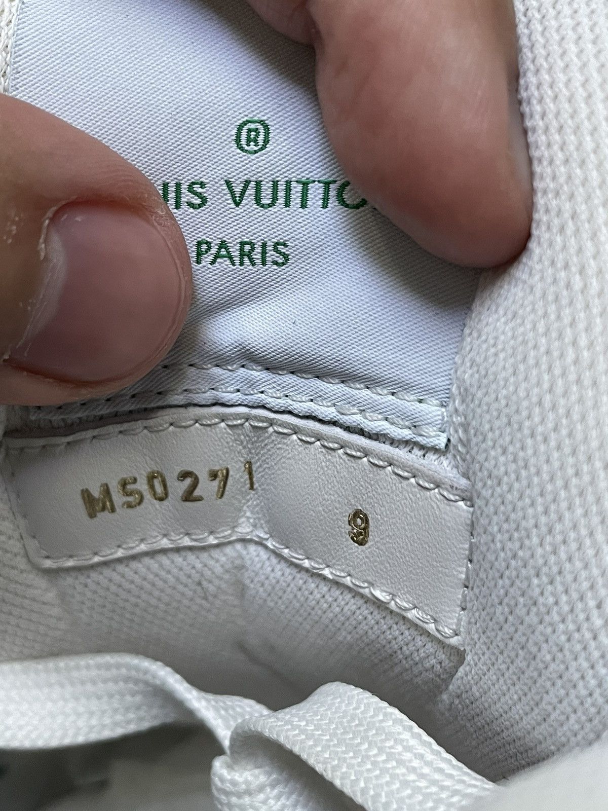 Louis Vuitton Louis Vuitton White Green Mesh Strap Trainer Sneaker Size US 10 / EU 43 - 12 Thumbnail