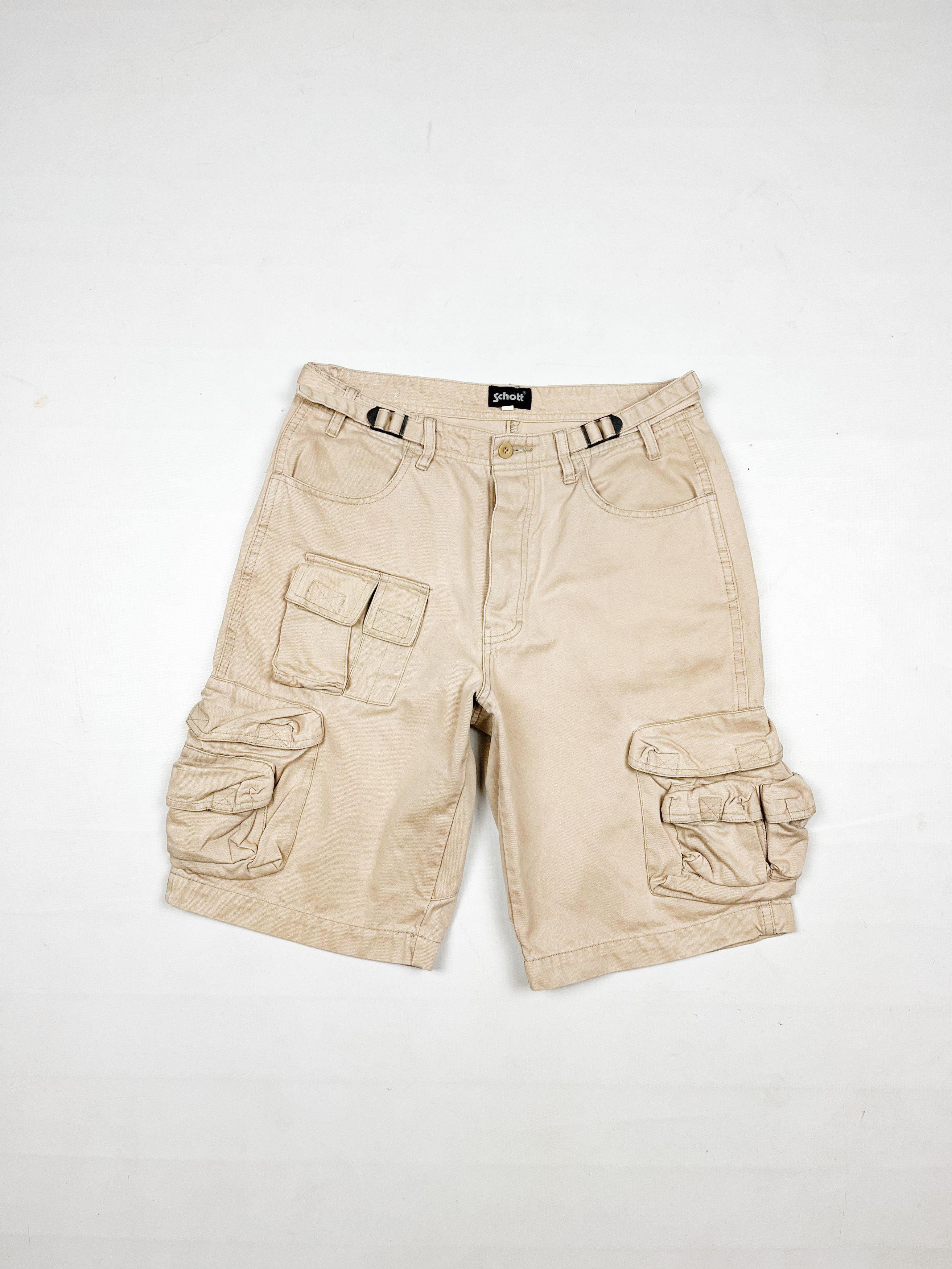 Schott Schott beige cargo shorts Size US 34 / EU 50 - 1 Thumbnail