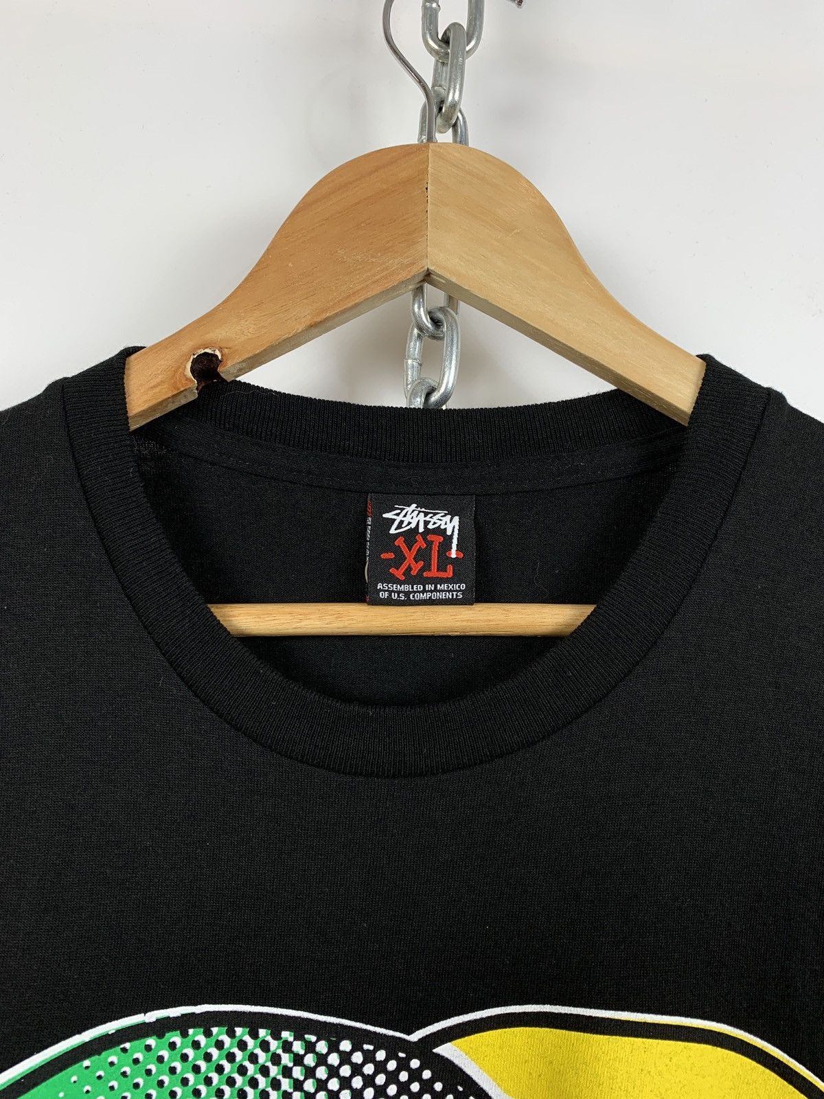 Stussy 00s Vintage Stussy Infinite Flava Rare Black T-Shirt Size US XL / EU 56 / 4 - 7 Thumbnail