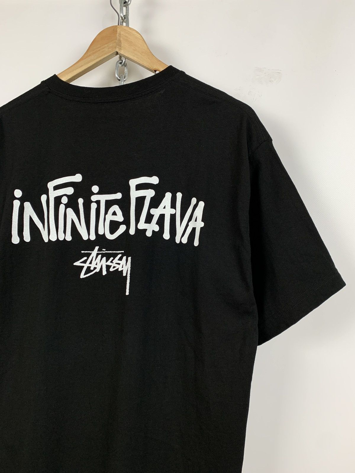 Stussy 00s Vintage Stussy Infinite Flava Rare Black T-Shirt Size US XL / EU 56 / 4 - 6 Thumbnail
