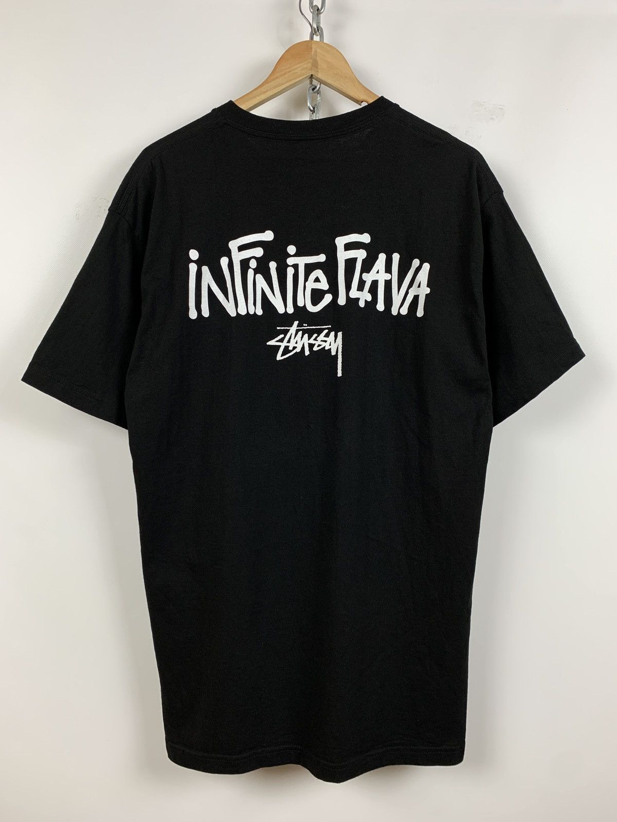 Stussy 00s Vintage Stussy Infinite Flava Rare Black T-Shirt Size US XL / EU 56 / 4 - 2 Thumbnail