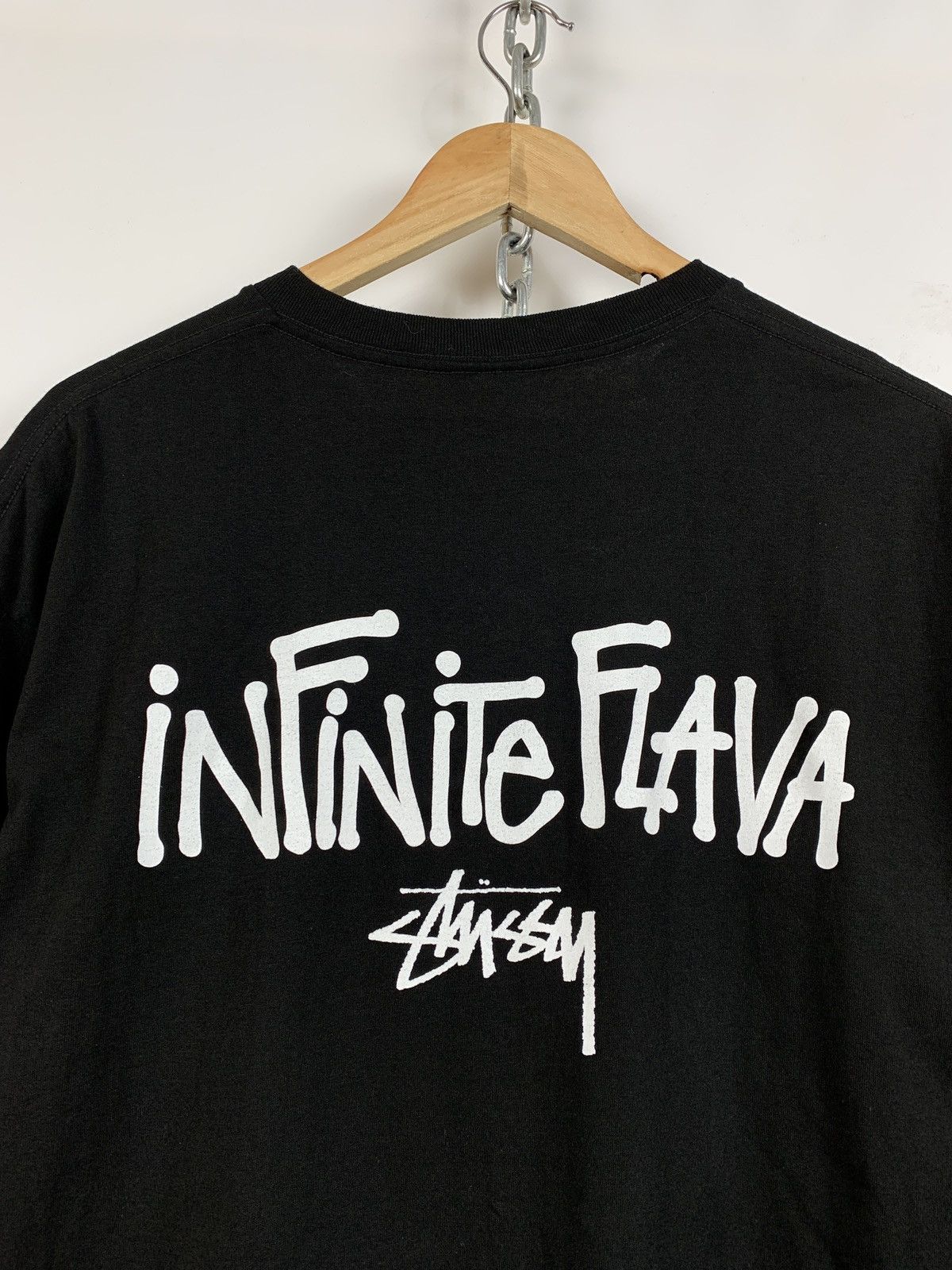 Stussy 00s Vintage Stussy Infinite Flava Rare Black T-Shirt Size US XL / EU 56 / 4 - 8 Thumbnail
