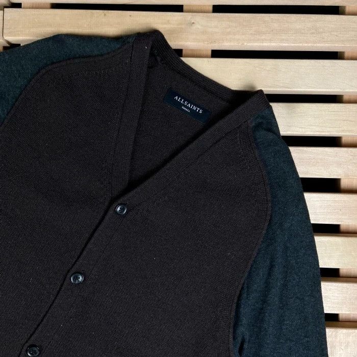 Allsaints Mens Cardigan Allsaints Size S Lambswool Size US S / EU 44-46 / 1 - 2 Thumbnail