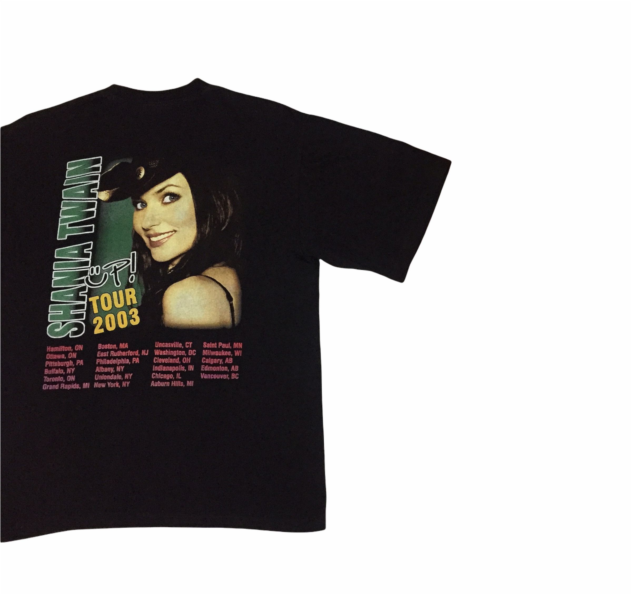 Band Tees VINTAGE 00s SHANIA TWAIN UP TOUR CANADIAN SINGER TSHIRT Size US M / EU 48-50 / 2 - 6 Thumbnail
