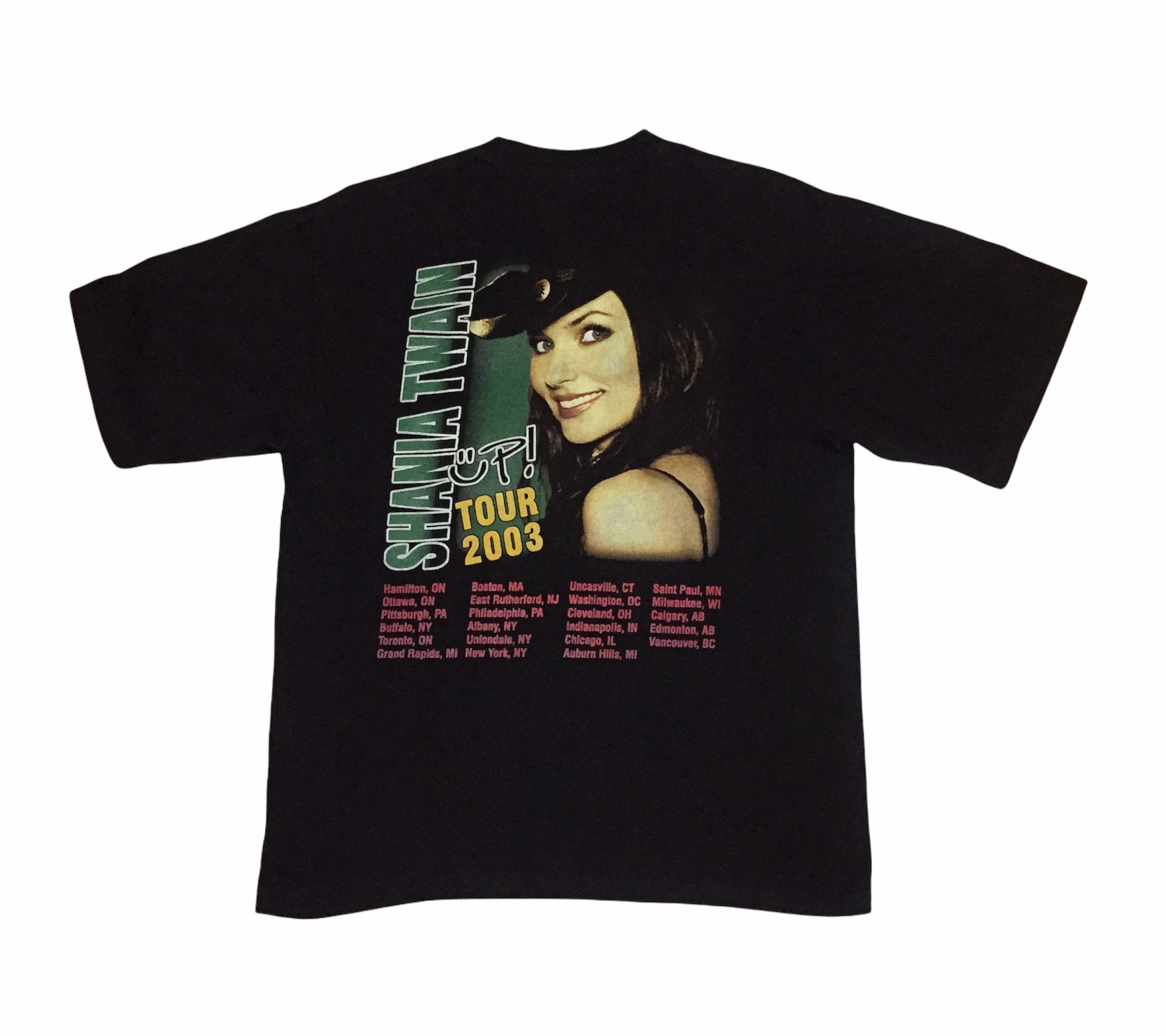 Band Tees VINTAGE 00s SHANIA TWAIN UP TOUR CANADIAN SINGER TSHIRT Size US M / EU 48-50 / 2 - 5 Thumbnail
