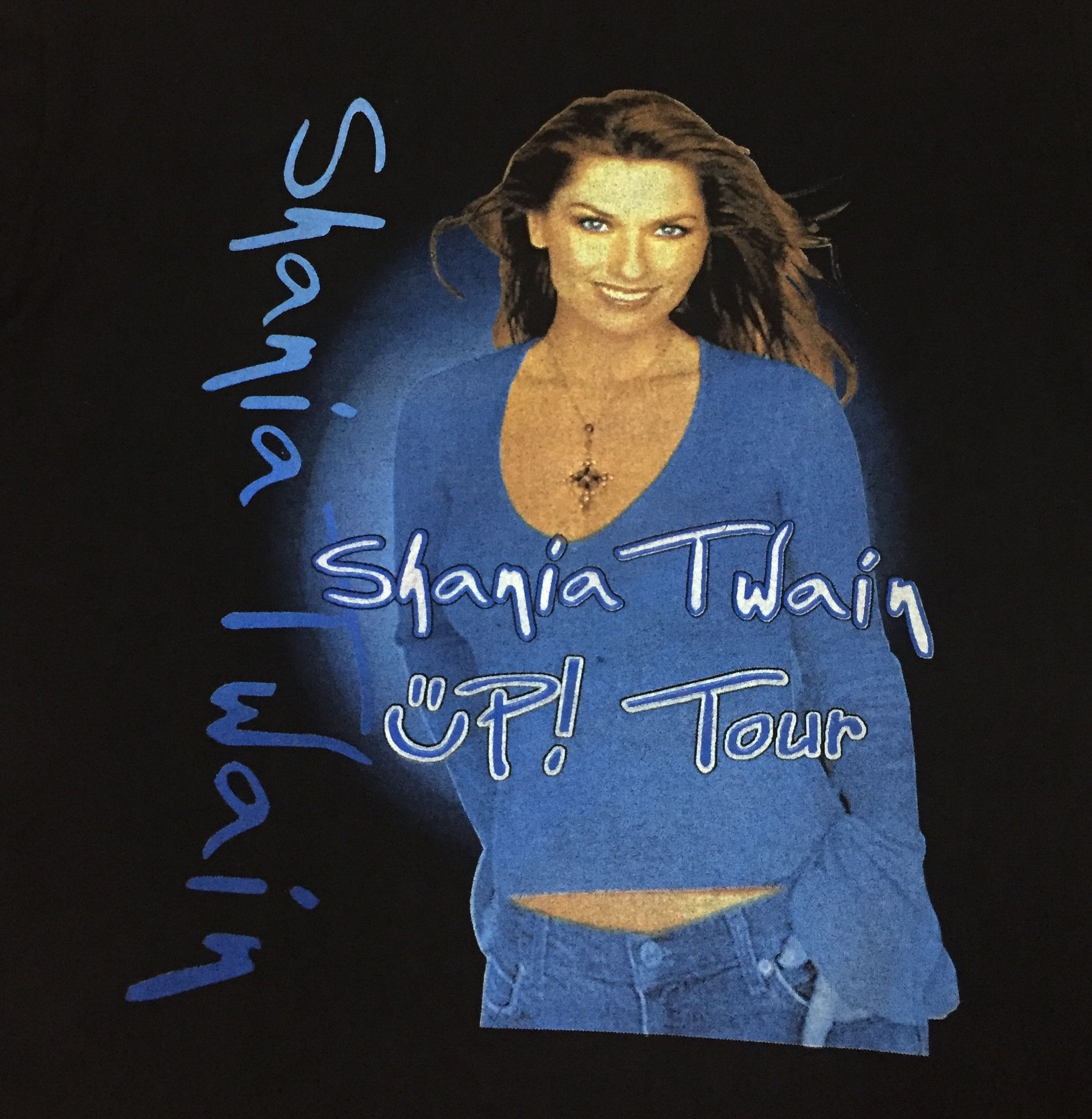 Band Tees VINTAGE 00s SHANIA TWAIN UP TOUR CANADIAN SINGER TSHIRT Size US M / EU 48-50 / 2 - 3 Thumbnail