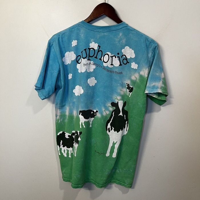 Vintage Ben & Jerry’s Euphoria Woody Jackson Cow Tie Dye T Shirt | Grailed
