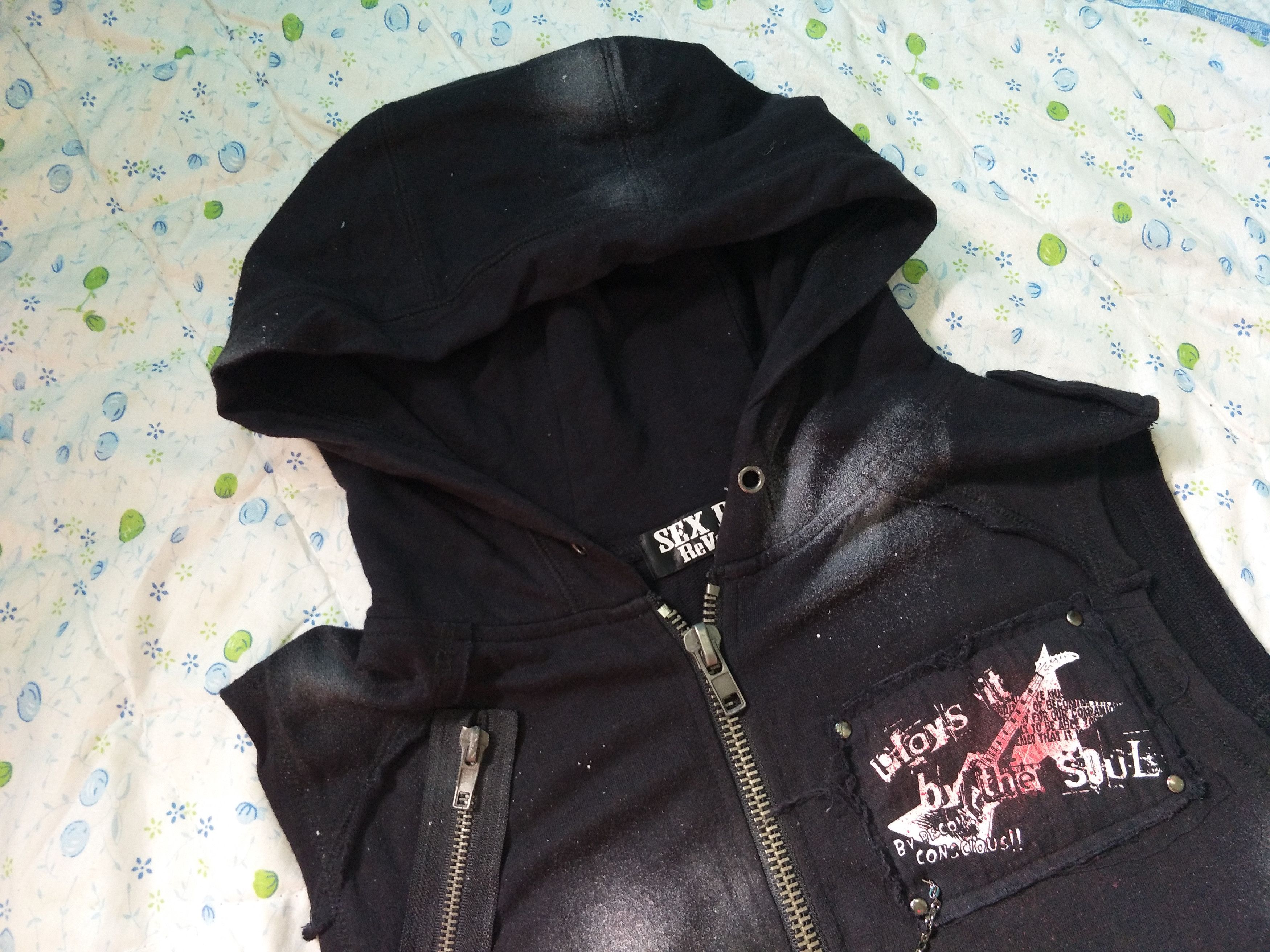 Japanese Brand SEX POT REVENGE SEDITIONARIES SLEEVELESS SWEATSHIRT PUNK Size US M / EU 48-50 / 2 - 3 Thumbnail
