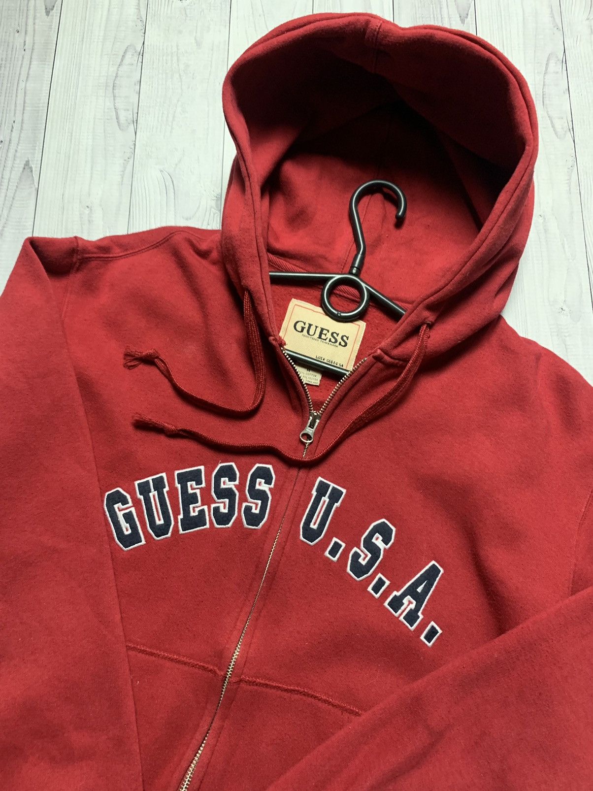 Guess × Vintage Vintage zip hoodie Guess USA big logo size M Size US M / EU 48-50 / 2 - 6 Thumbnail
