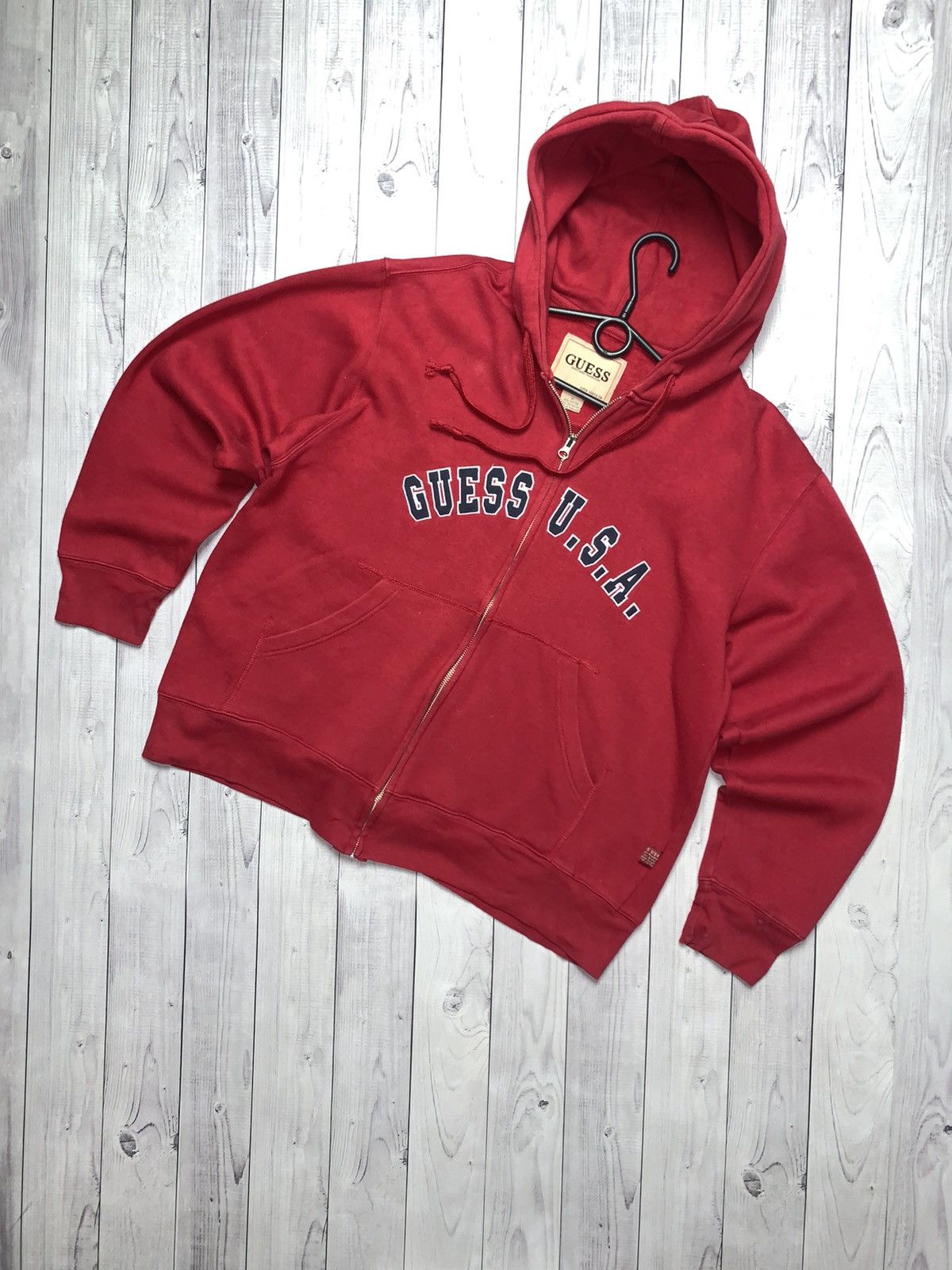 Guess × Vintage Vintage zip hoodie Guess USA big logo size M Size US M / EU 48-50 / 2 - 1 Thumbnail