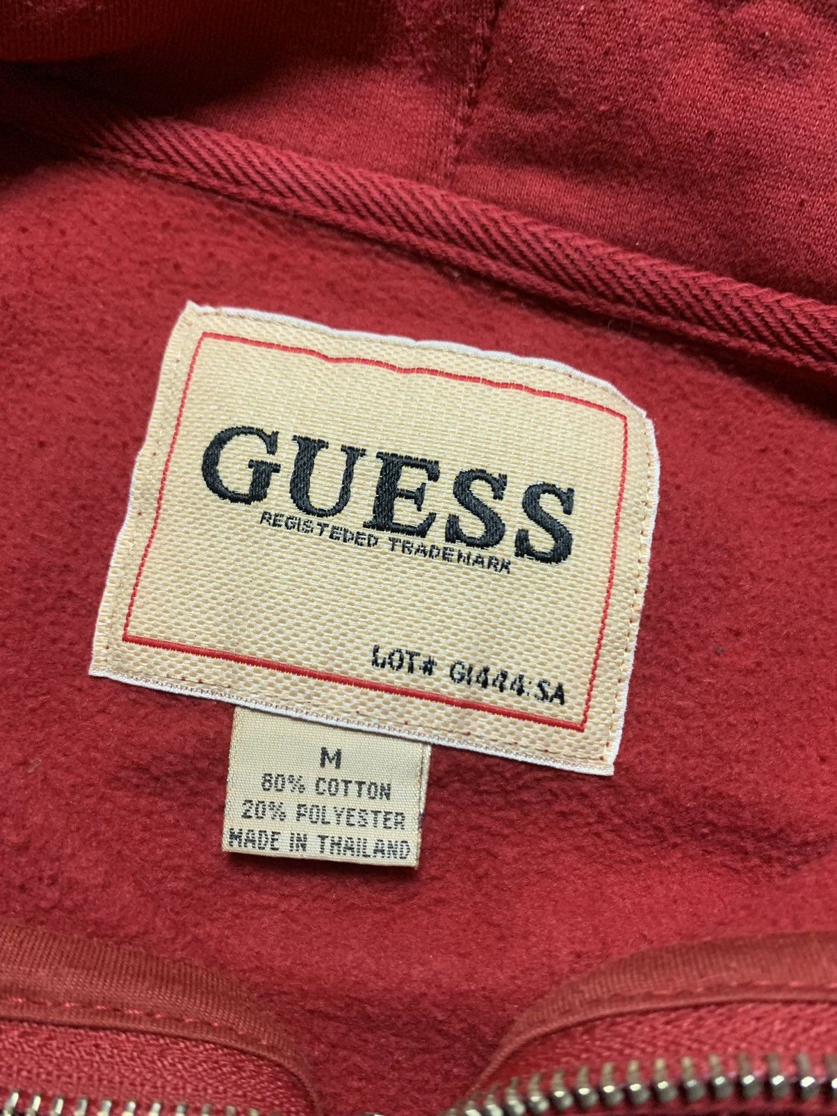 Guess × Vintage Vintage zip hoodie Guess USA big logo size M Size US M / EU 48-50 / 2 - 7 Thumbnail