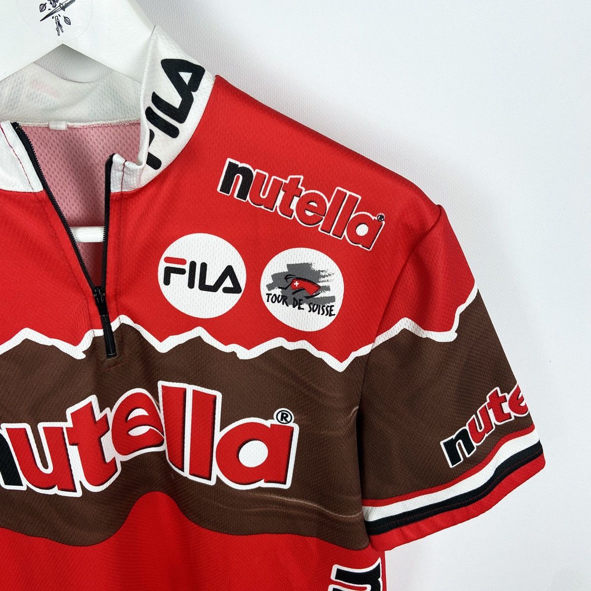 Fila Vintage 00s Very rare Fila x Nutella Tour de Suisse jersey Size US L / EU 52-54 / 3 - 4 Thumbnail