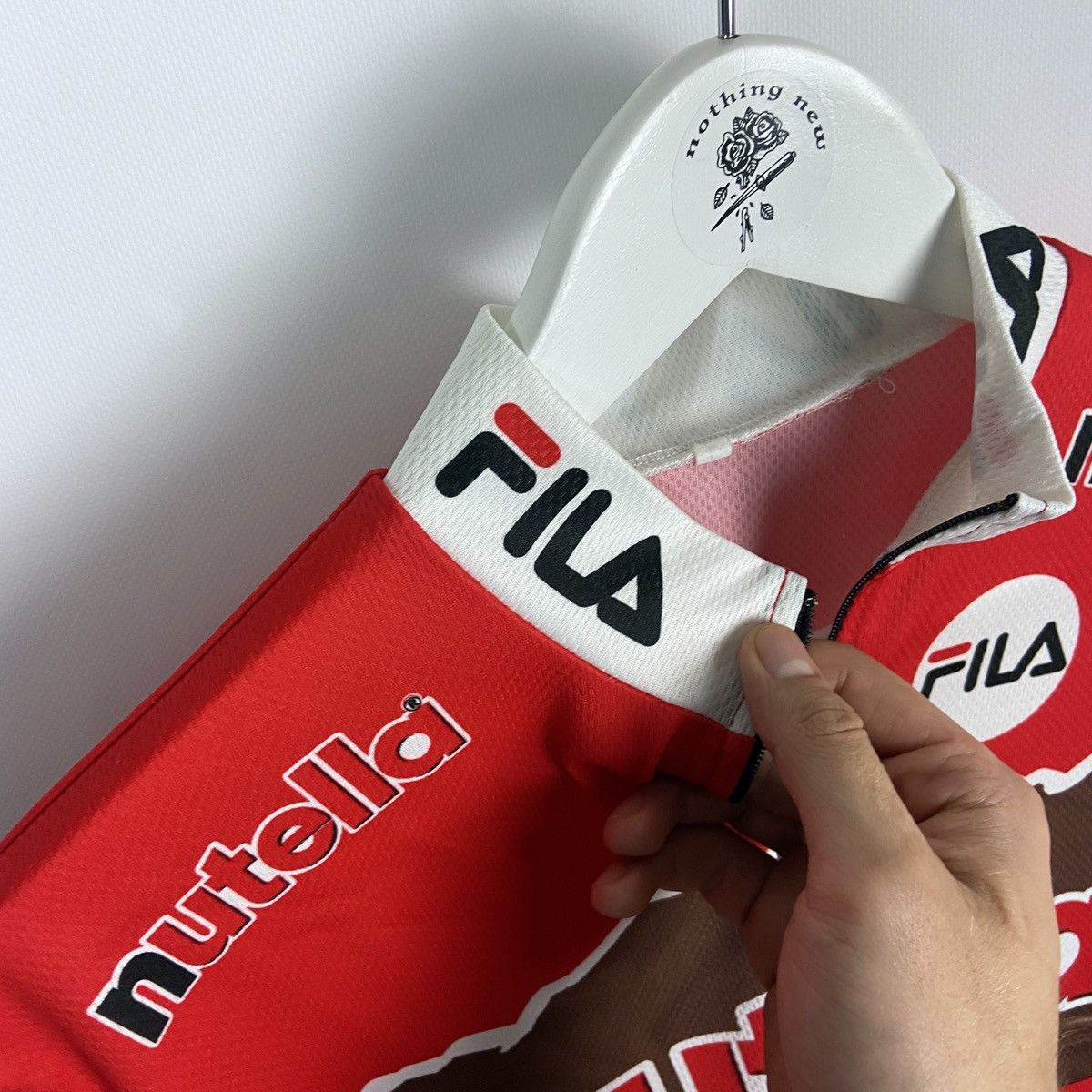 Fila Vintage 00s Very rare Fila x Nutella Tour de Suisse jersey Size US L / EU 52-54 / 3 - 5 Thumbnail