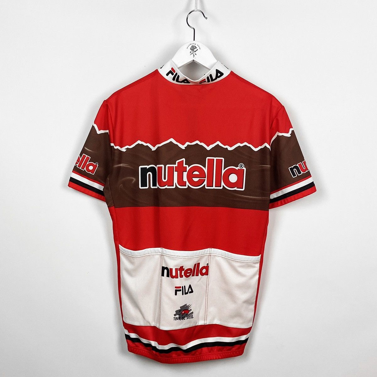 Fila Vintage 00s Very rare Fila x Nutella Tour de Suisse jersey Size US L / EU 52-54 / 3 - 2 Thumbnail