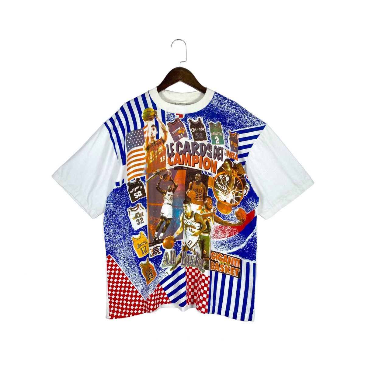 Vintage 90s NBA Over Print T Shirt