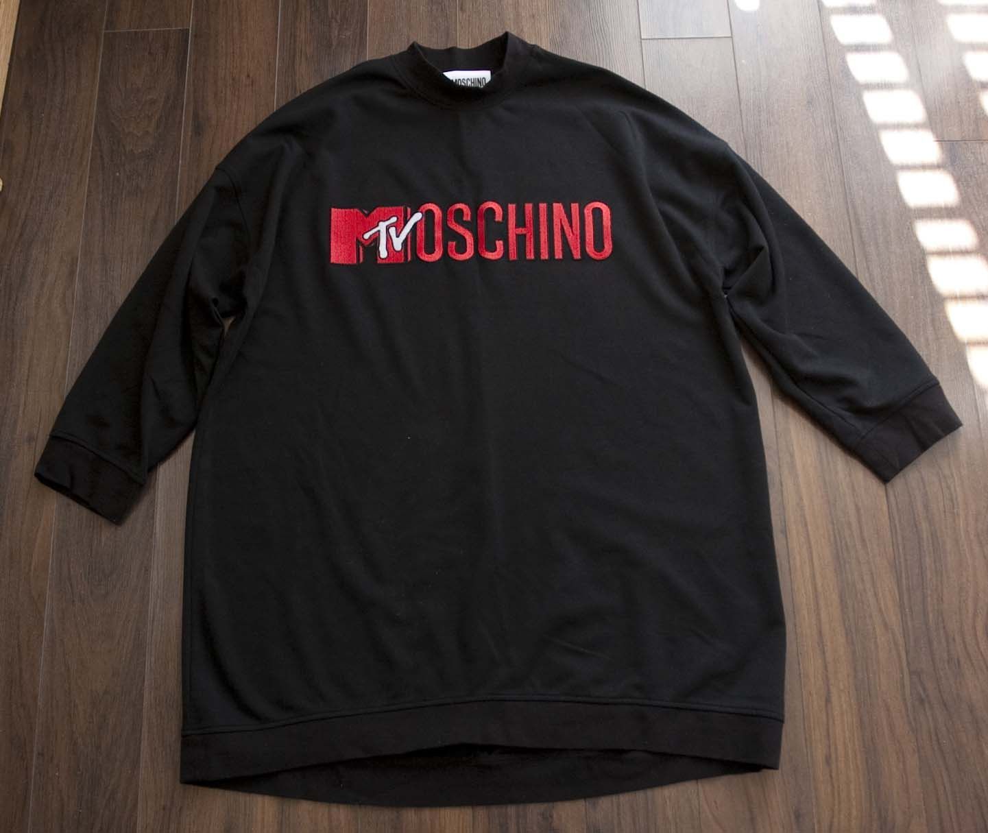 Moschino H M x Moschino MTV Oversize Sweatshirt Dress Size XS Grailed