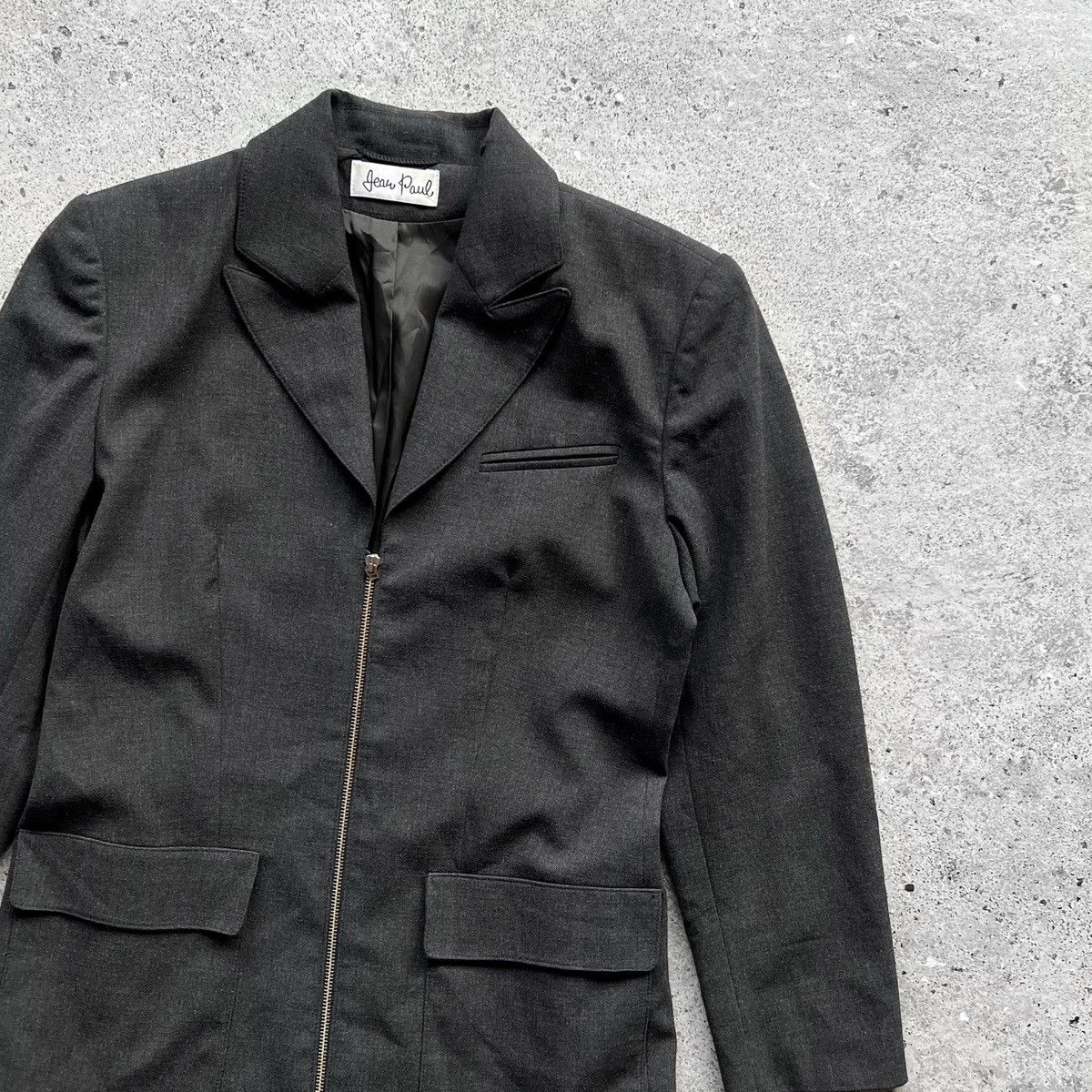 Jean Paul Gaultier × Vintage Jean Paul Vintage Premium Women’s Zipper Blazer Jacket Size L / US 10 / IT 46 - 4 Thumbnail