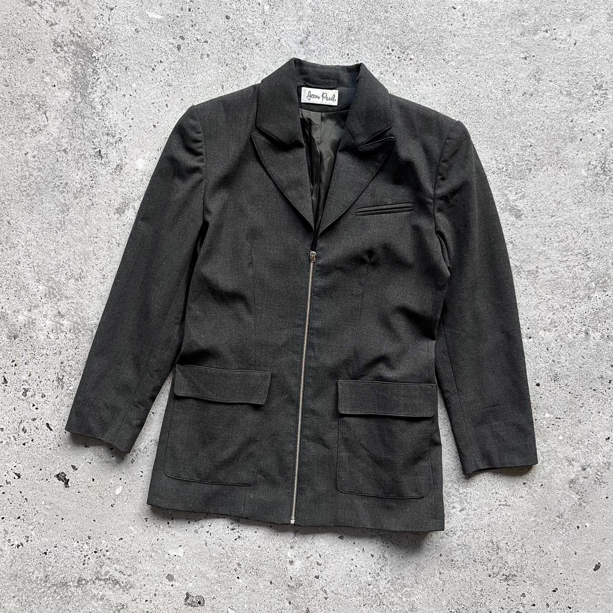 Jean Paul Gaultier × Vintage Jean Paul Vintage Premium Women’s Zipper Blazer Jacket Size L / US 10 / IT 46 - 1 Thumbnail