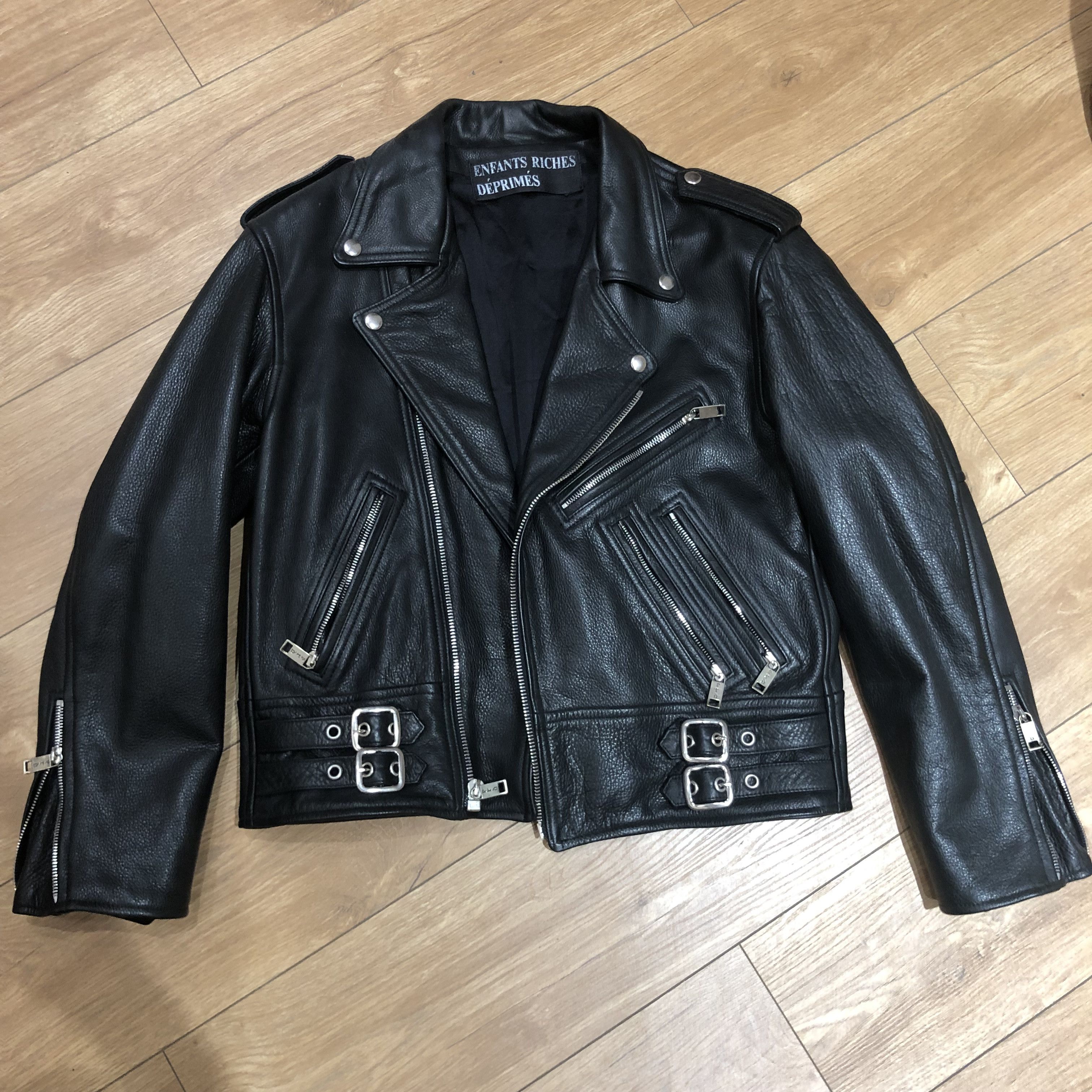 Enfants Riches Deprimes enfants riches deprimes leather jacket 