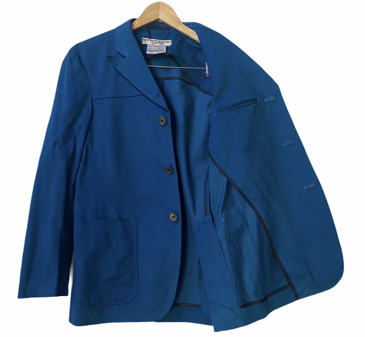 Designer × Katharine Hamnett London Katharine Hamnett London Blazer Style Jacket Size 40L - 4 Thumbnail