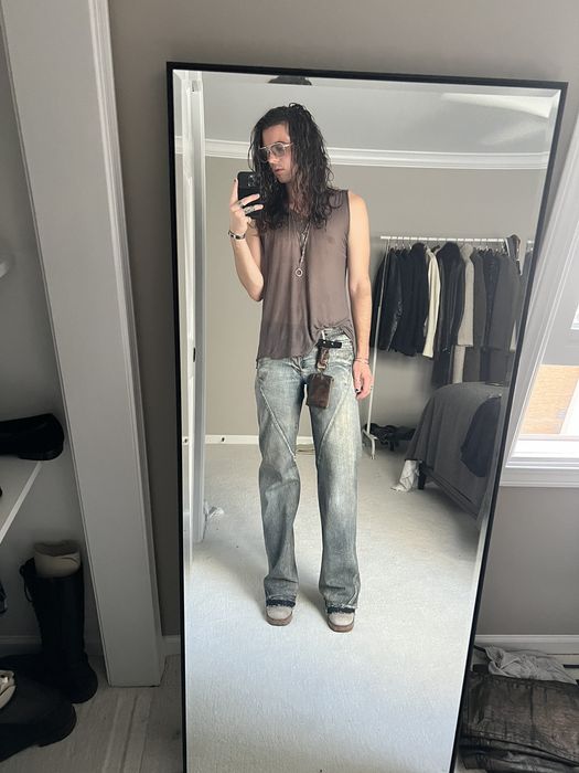 Rick Owens Drkshdw spiral cut jeans - デニム/ジーンズ