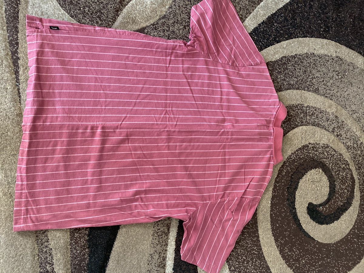 Stüssy - Striped Cotton-Jersey Polo Shirt - Pink Stussy