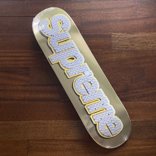 Supreme Supreme Bling Box Logo Skateboard Deck DS 8 3/8 | Grailed