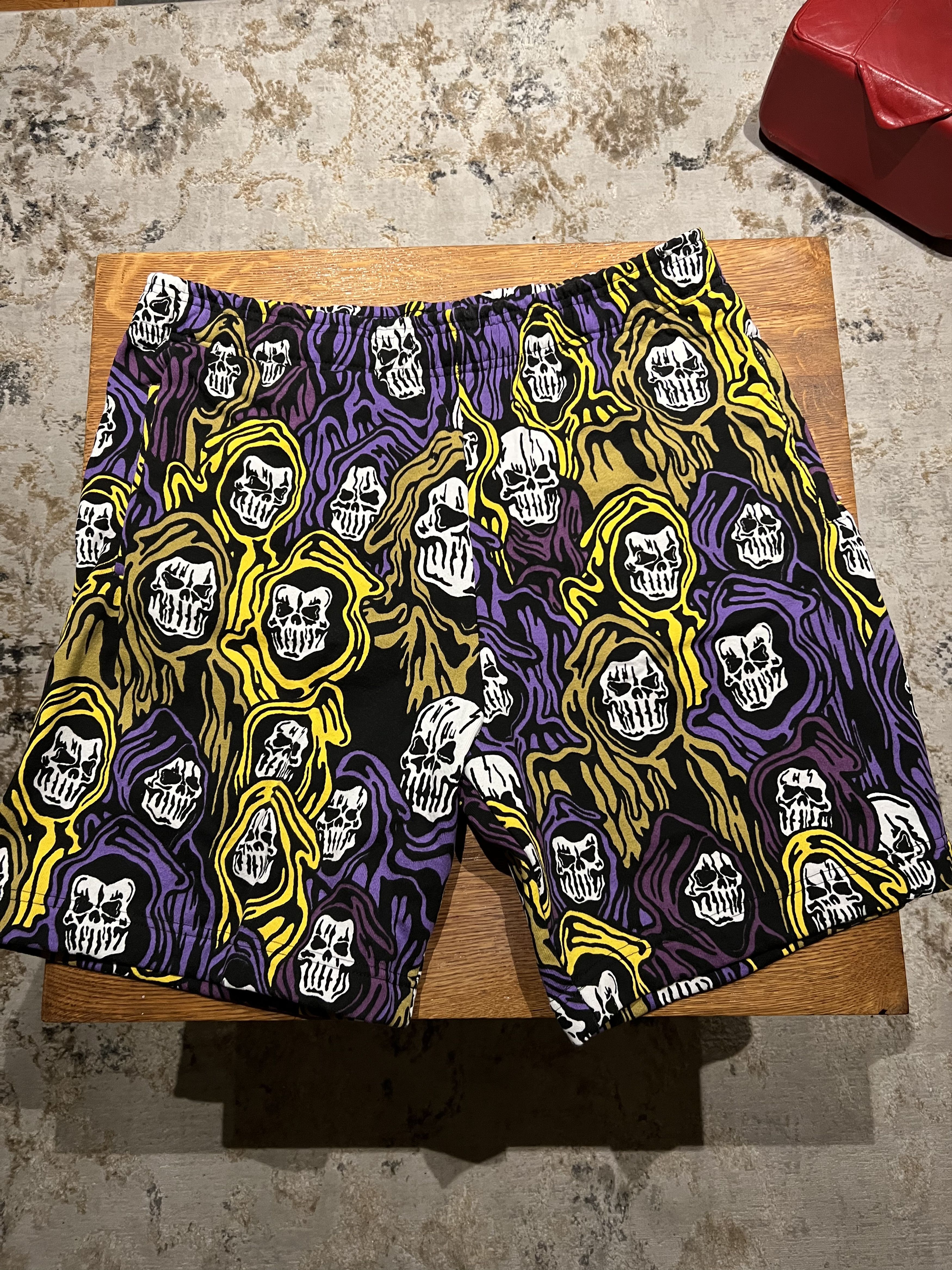 Warren Lotas LA Purple Camo Mesh Shorts-